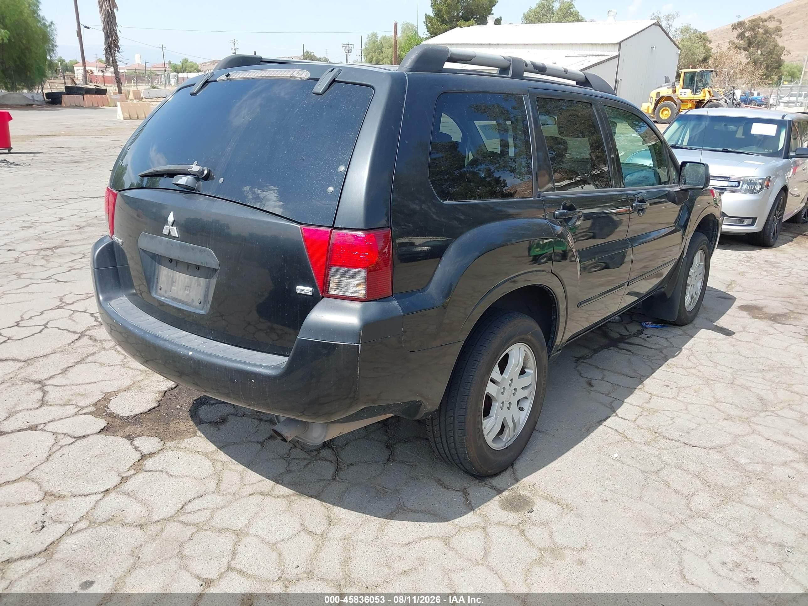 2005 Mitsubishi Endeavor Ls Black vin: 4A4MM21S85E074397