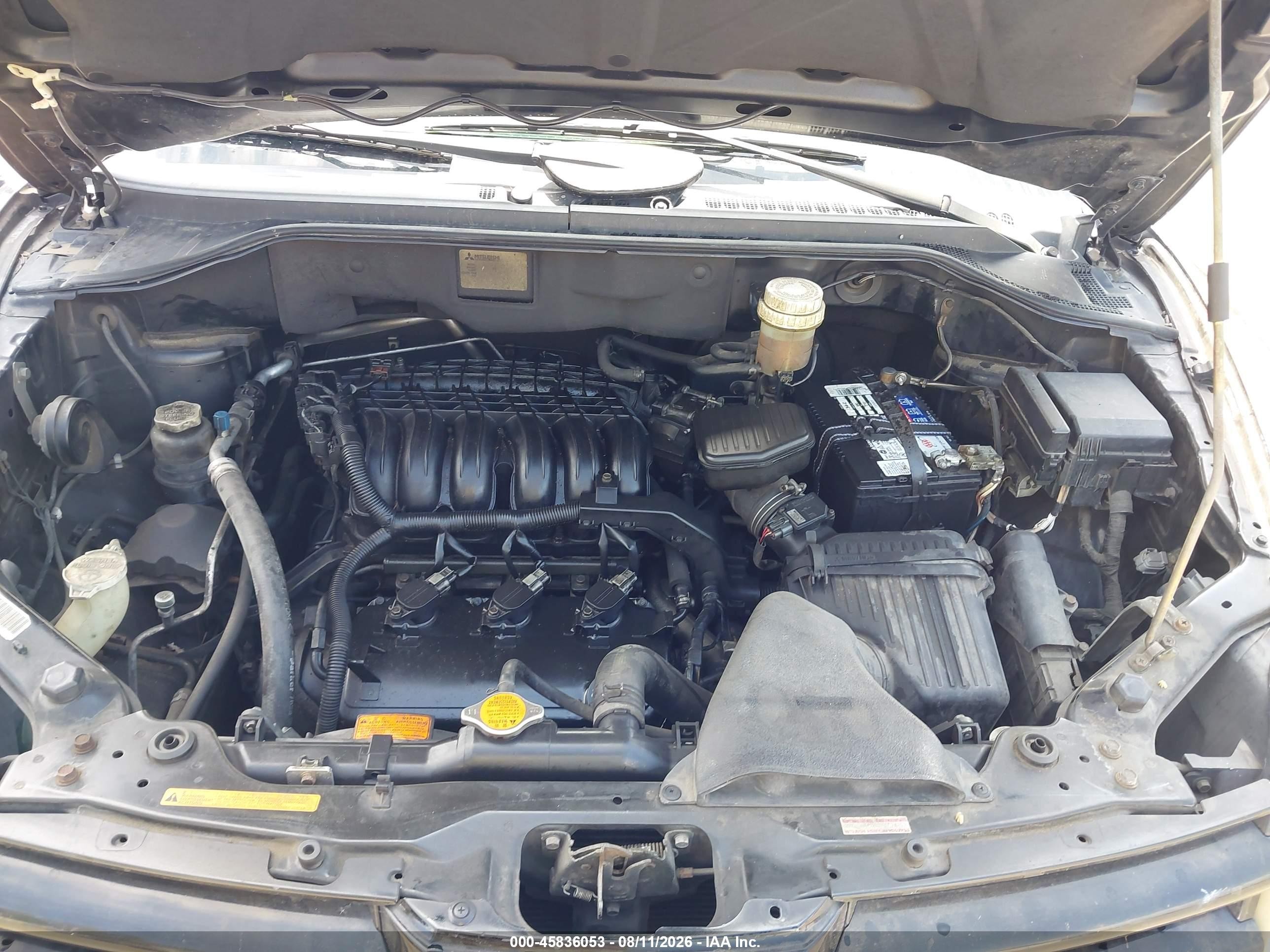 2005 Mitsubishi Endeavor Ls Black vin: 4A4MM21S85E074397