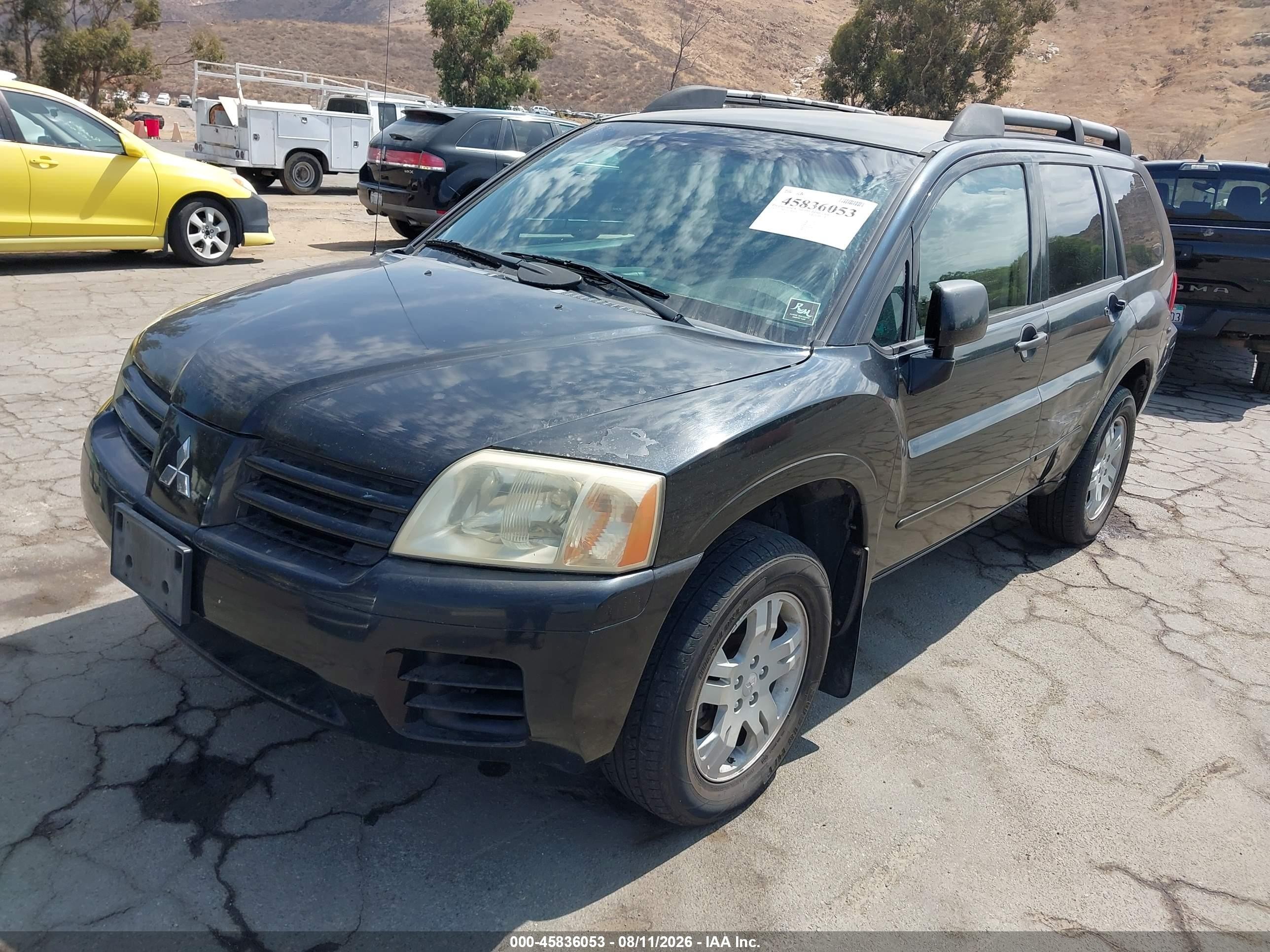 2005 Mitsubishi Endeavor Ls Black vin: 4A4MM21S85E074397
