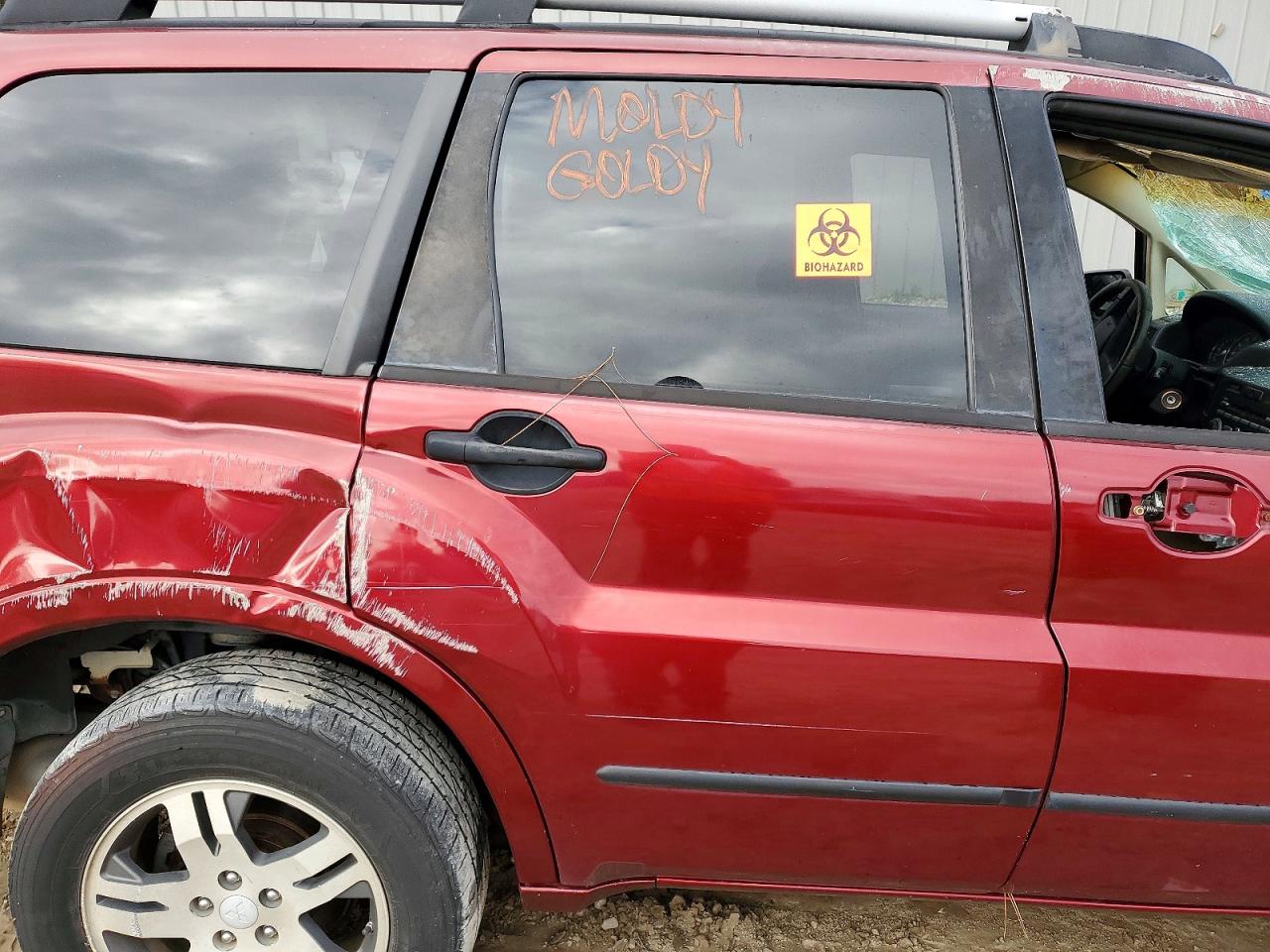 2006 Mitsubishi Endeavor Ls Red vin: 4A4MM21S96E043869