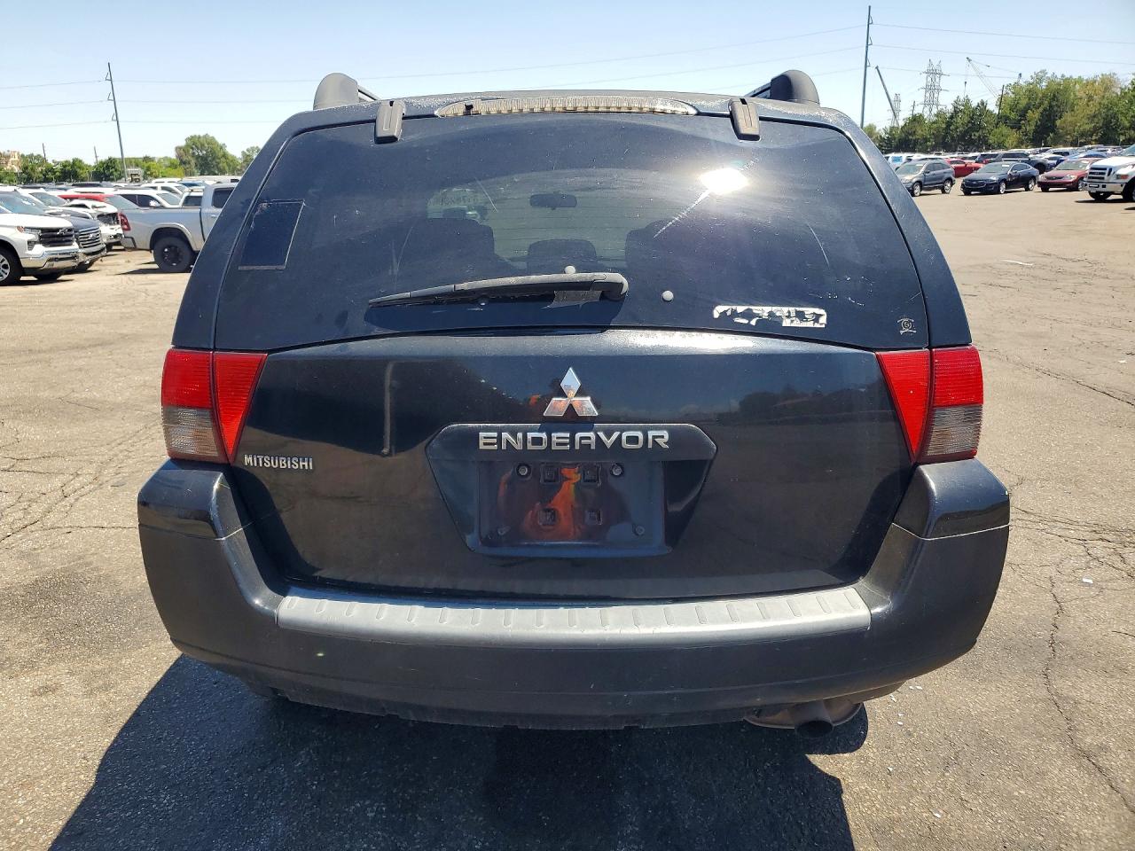 2008 Mitsubishi Endeavor Ls Black vin: 4A4MM21SX8E010284