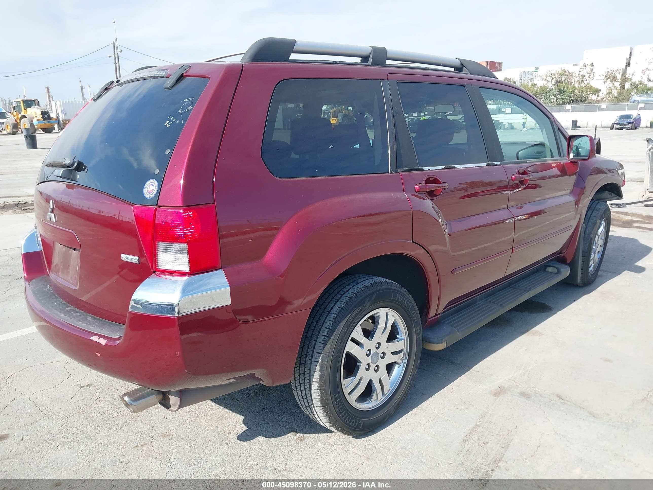 2005 Mitsubishi Endeavor Xls Burgundy vin: 4A4MM31S05E002017