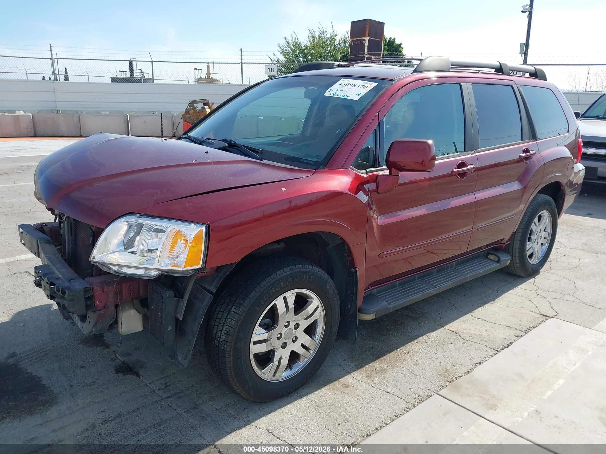 2005 Mitsubishi Endeavor Xls Burgundy vin: 4A4MM31S05E002017
