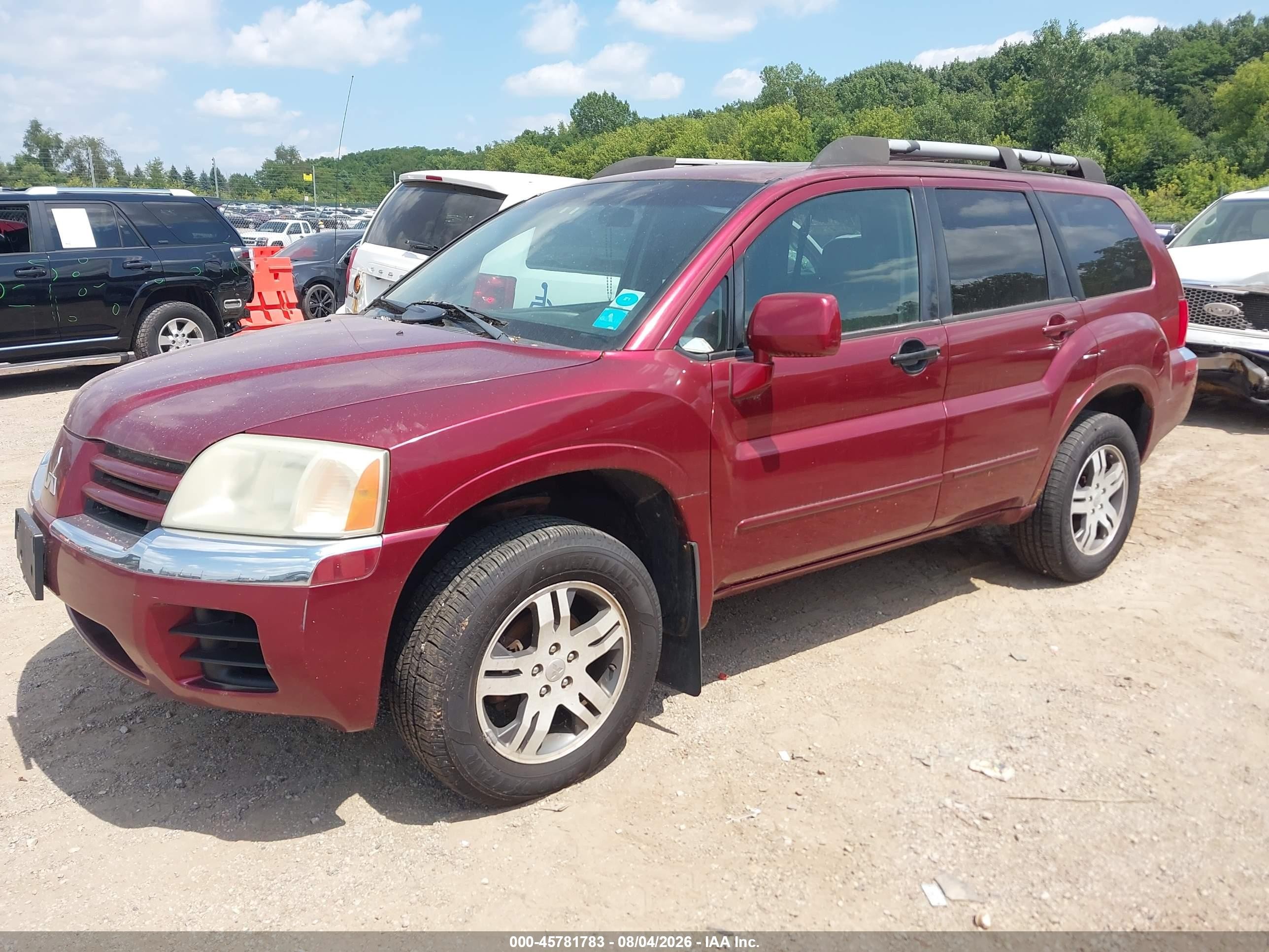 2004 Mitsubishi Endeavor Xls Red vin: 4A4MM31S24E012935
