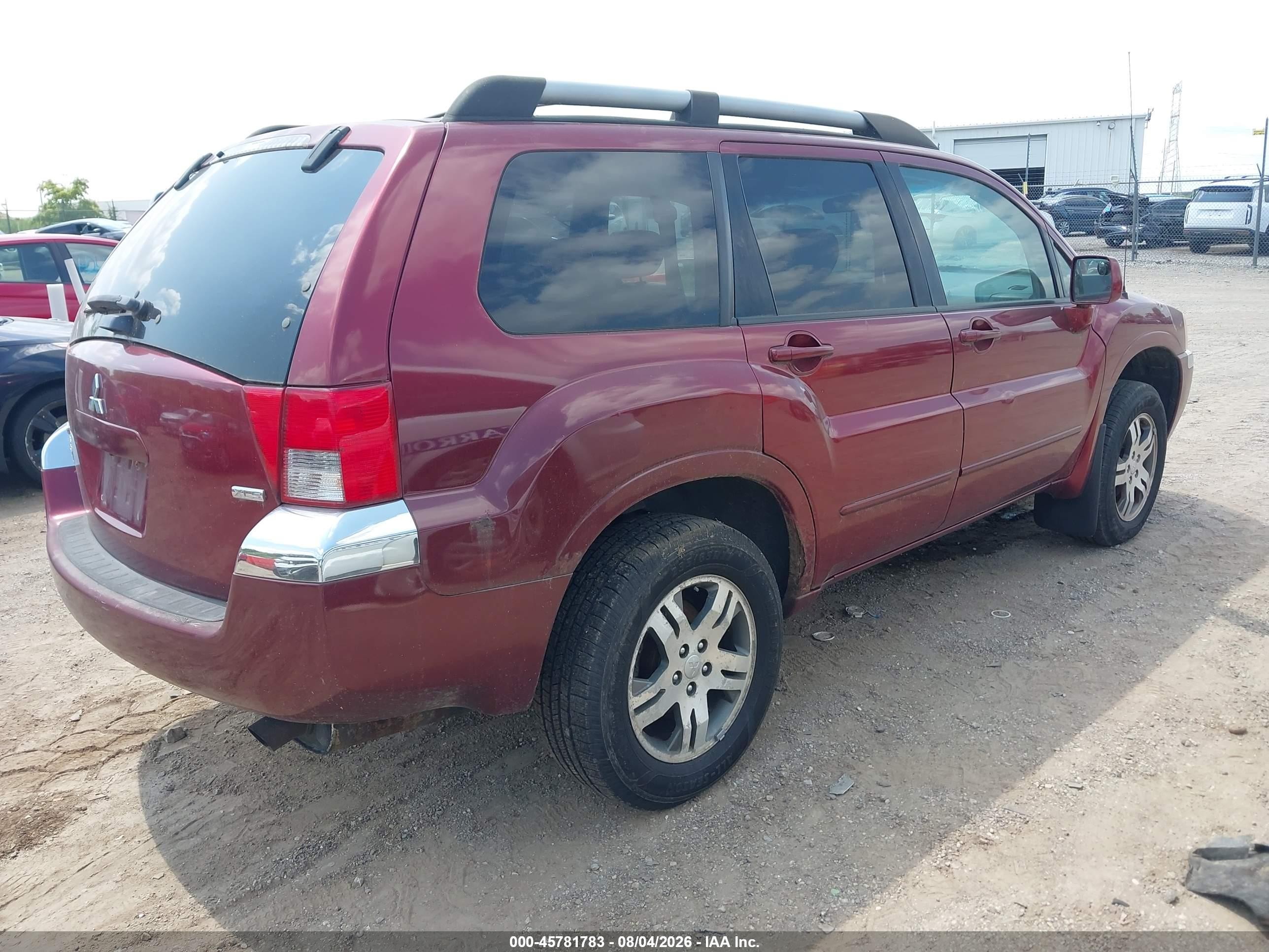 2004 Mitsubishi Endeavor Xls Red vin: 4A4MM31S24E012935