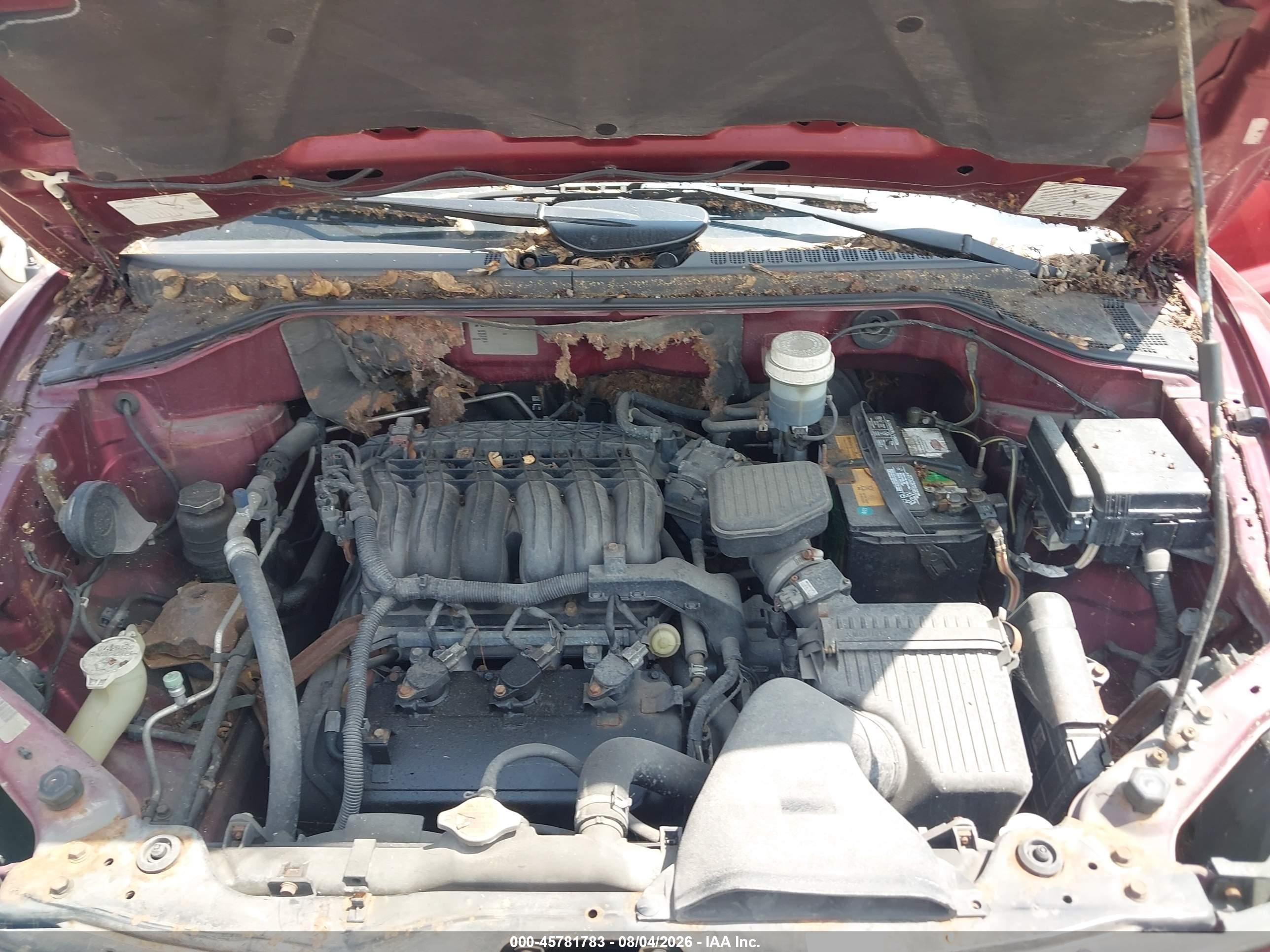 2004 Mitsubishi Endeavor Xls Red vin: 4A4MM31S24E012935
