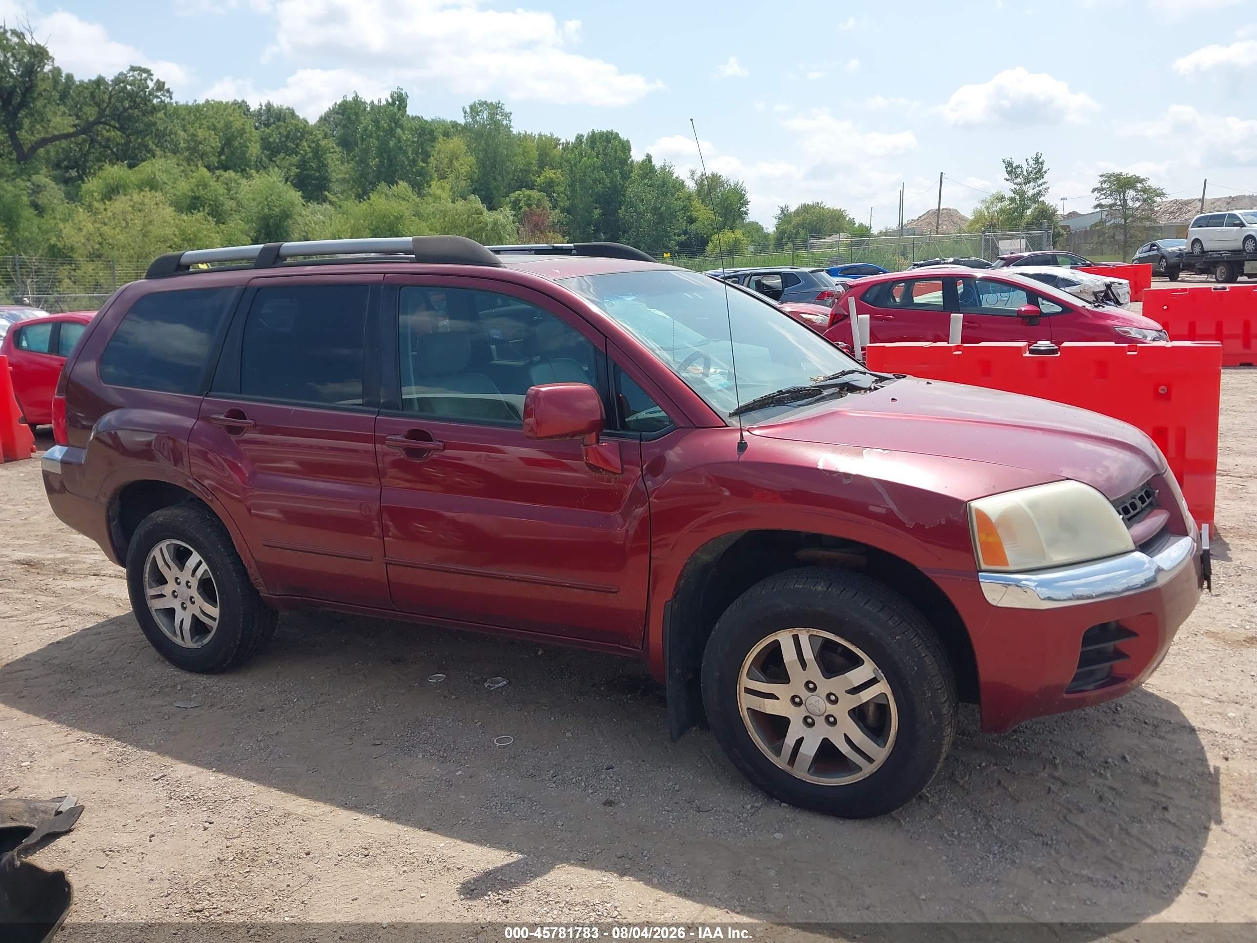 2004 Mitsubishi Endeavor Xls Red vin: 4A4MM31S24E012935
