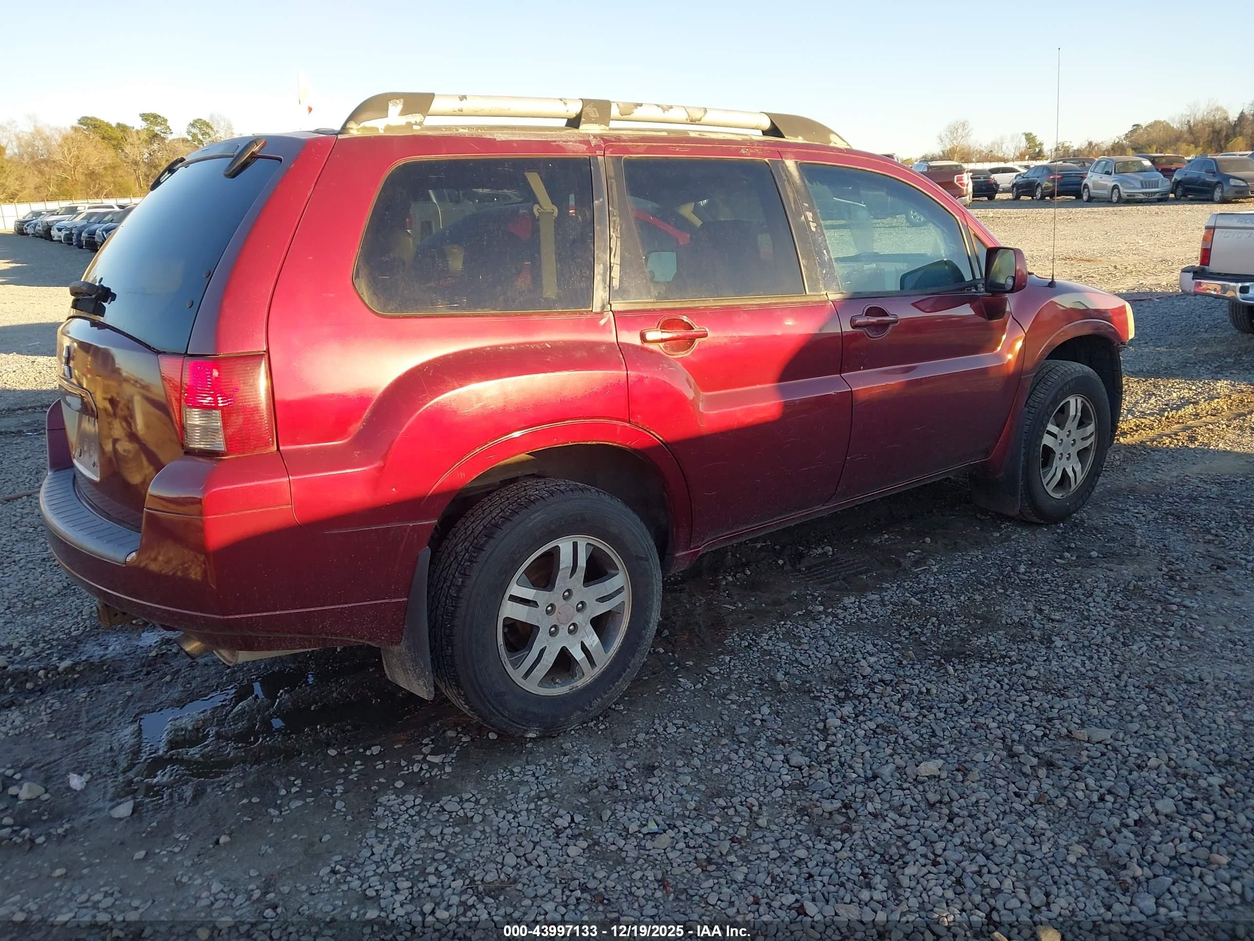 2007 Mitsubishi Endeavor Se Burgundy vin: 4A4MM31S27E077546