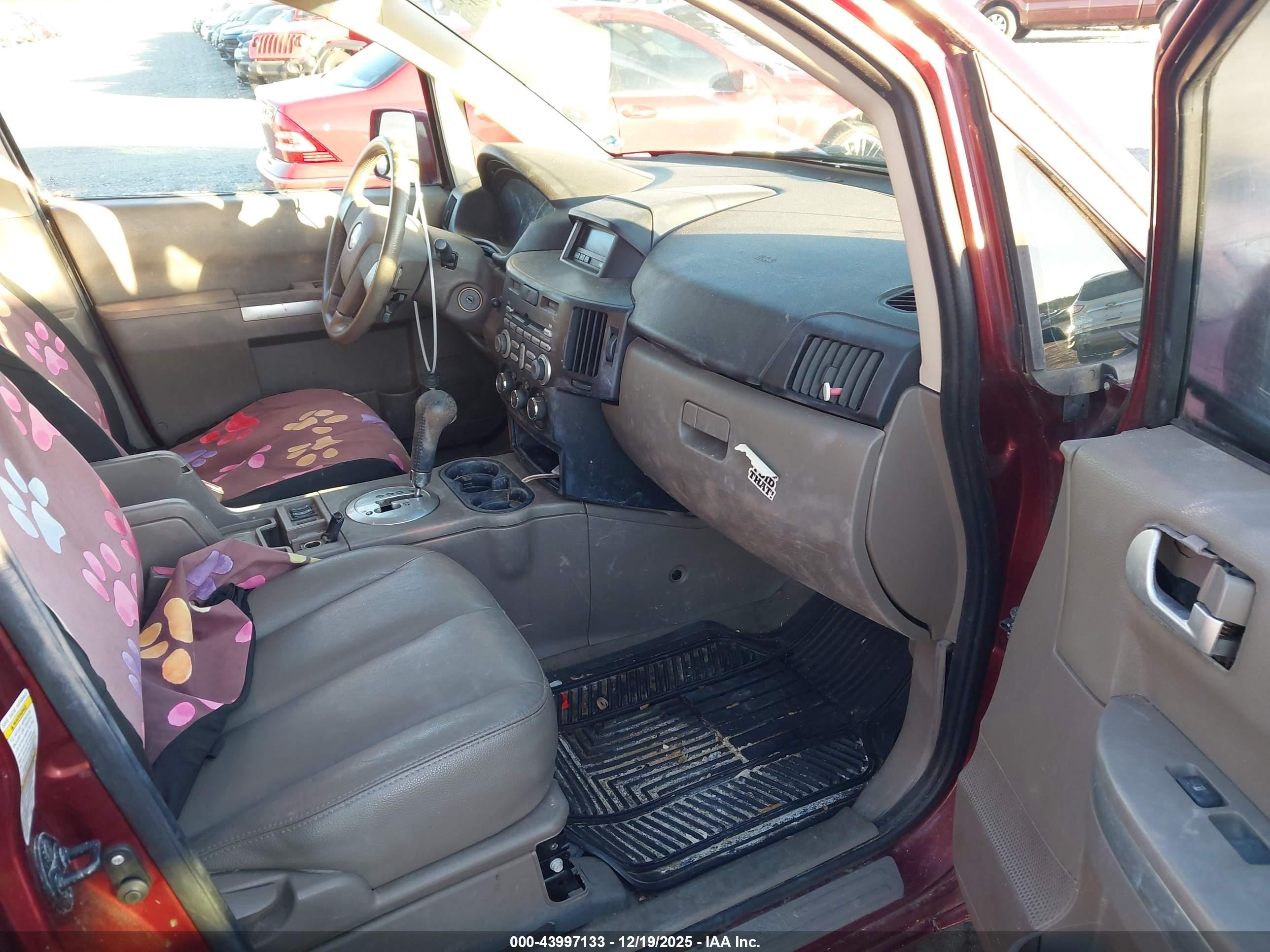 2007 Mitsubishi Endeavor Se Burgundy vin: 4A4MM31S27E077546