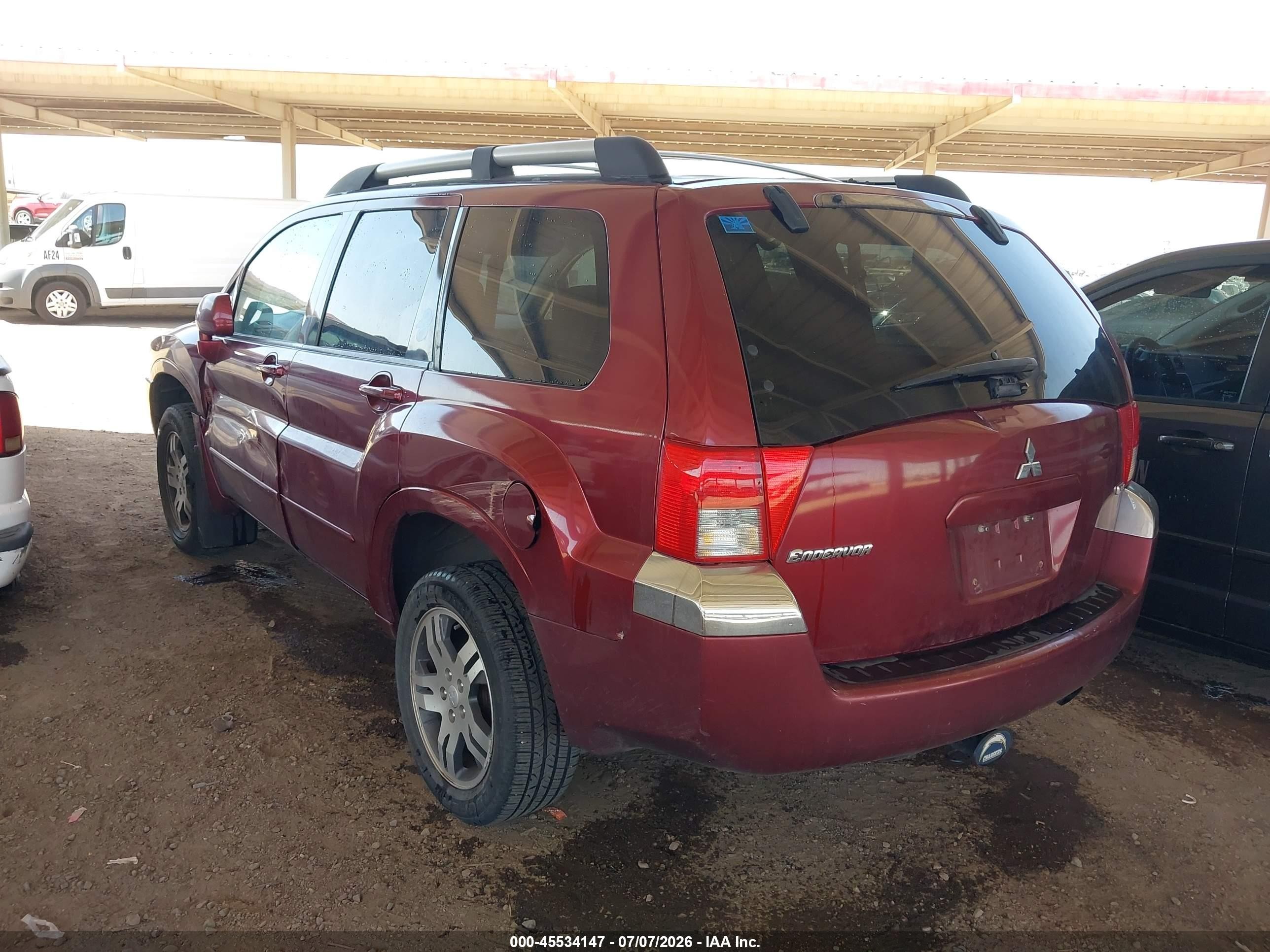 2004 Mitsubishi Endeavor Xls Burgundy vin: 4A4MM31S34E003967