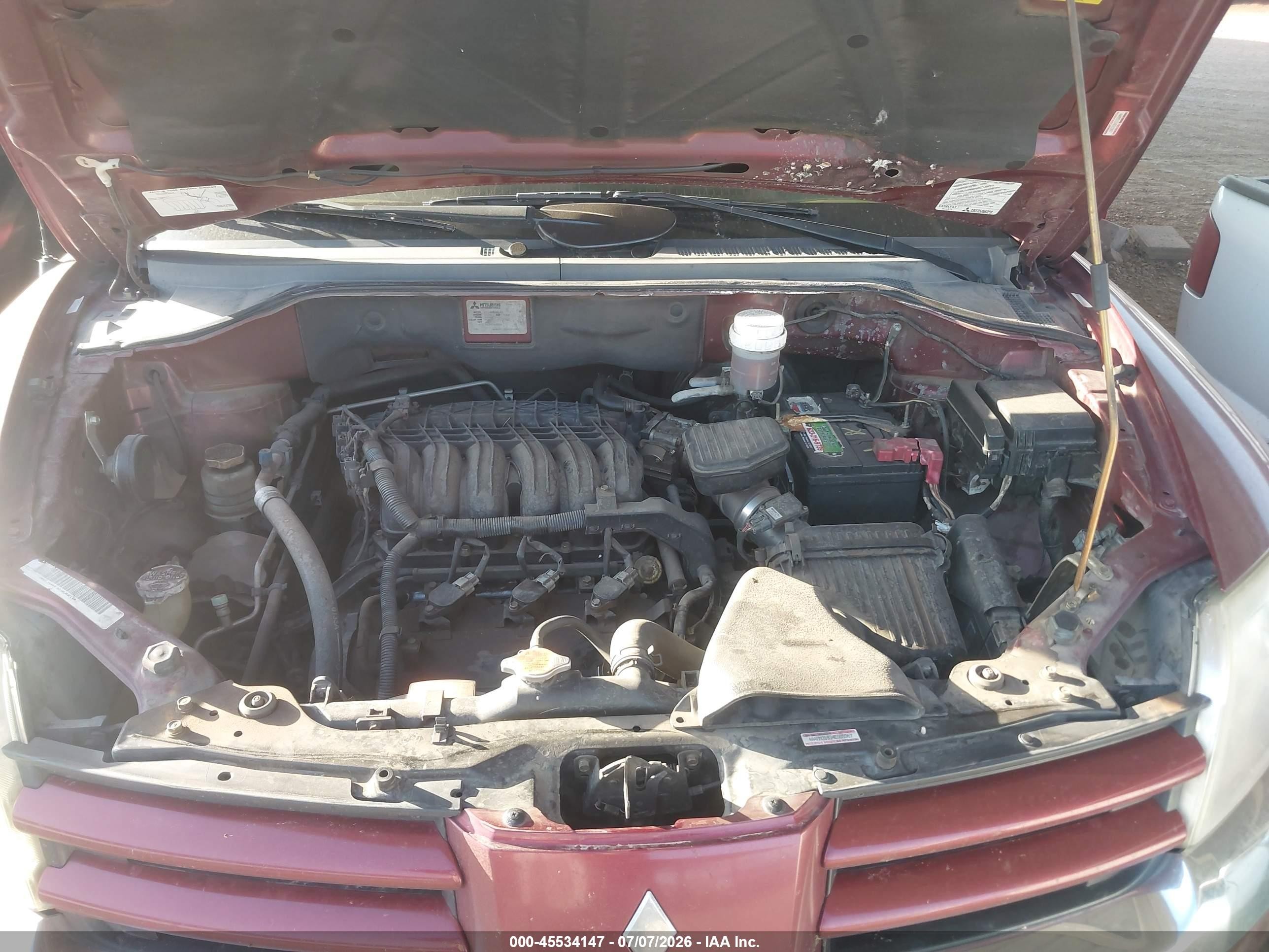 2004 Mitsubishi Endeavor Xls Burgundy vin: 4A4MM31S34E003967