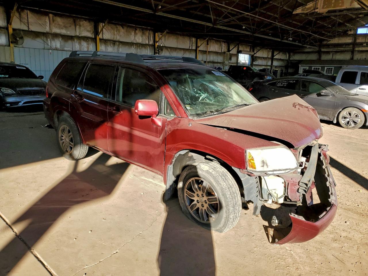 2007 Mitsubishi Endeavor Se Burgundy vin: 4A4MM31S57E053726