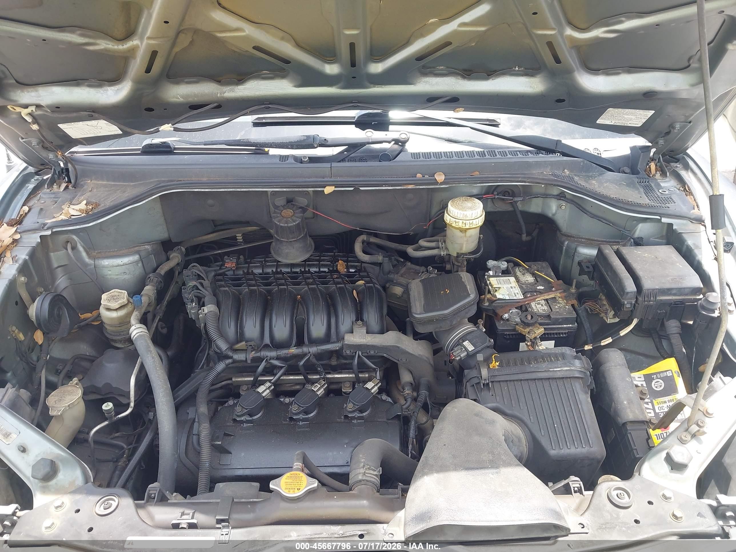 2007 Mitsubishi Endeavor Se Серый vin: 4A4MM31S87E034166