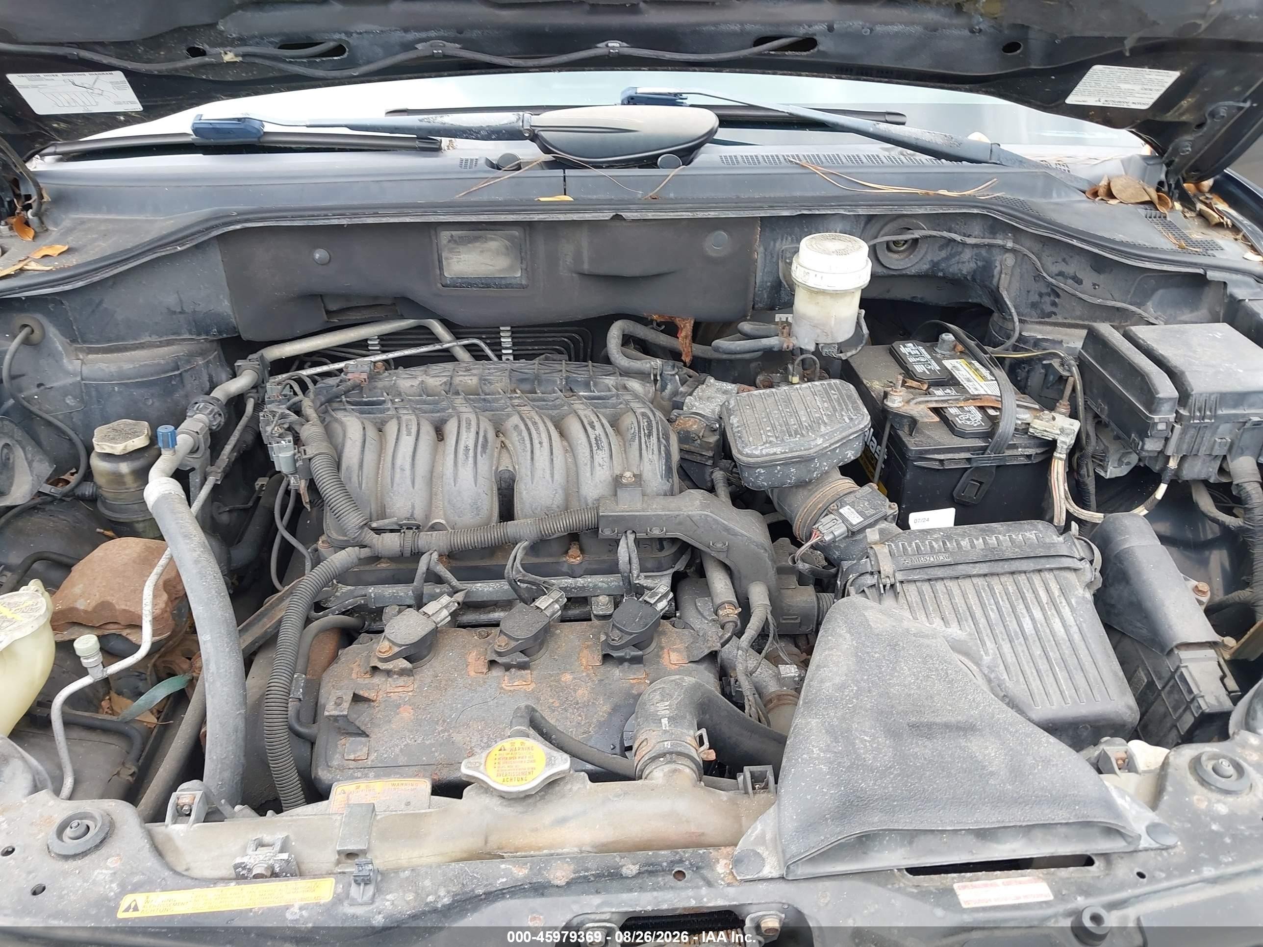 2006 Mitsubishi Endeavor Ls Black vin: 4A4MM31S96E045546