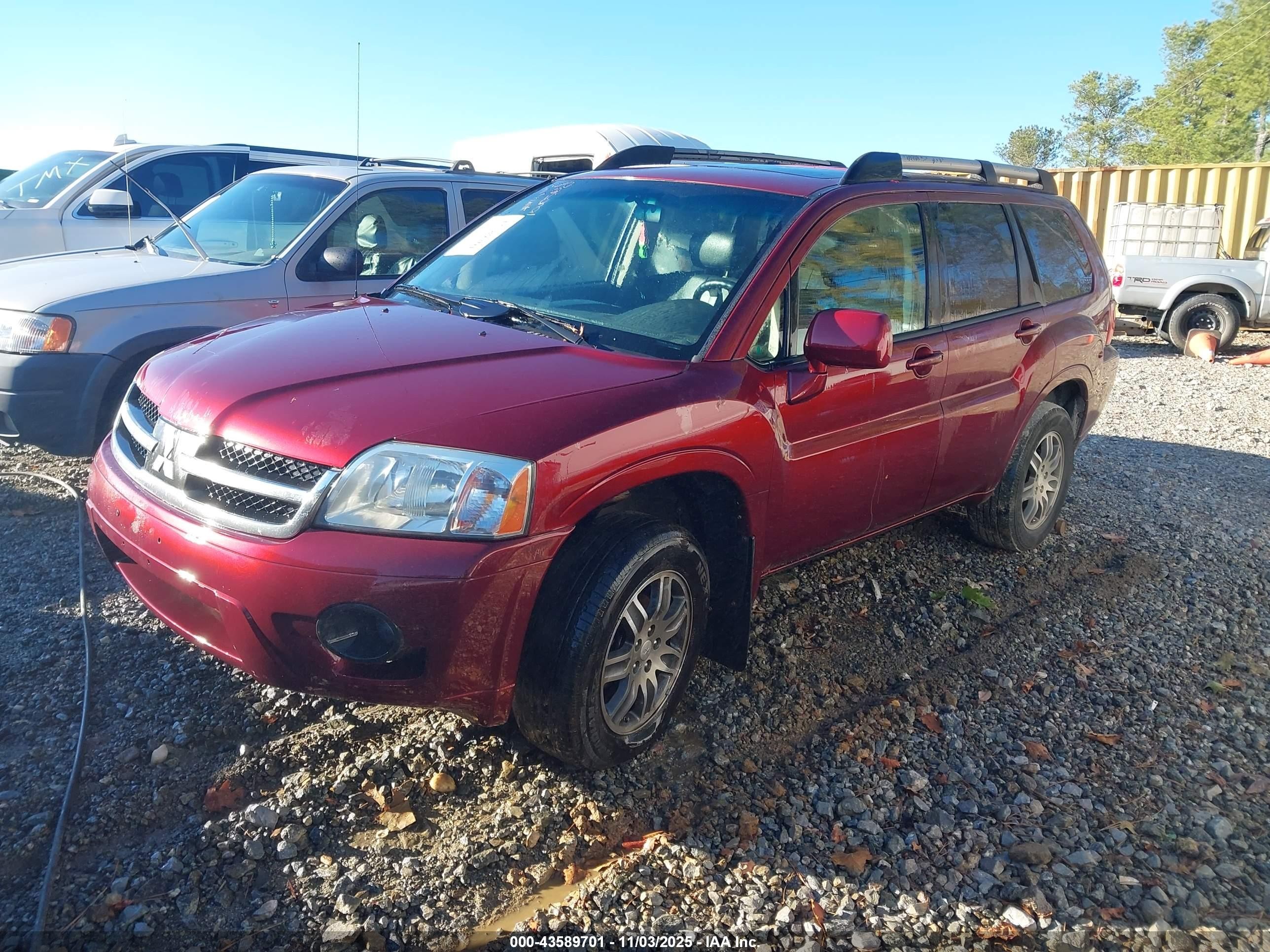 2007 Mitsubishi Endeavor Se Красный vin: 4A4MM31S97E077947