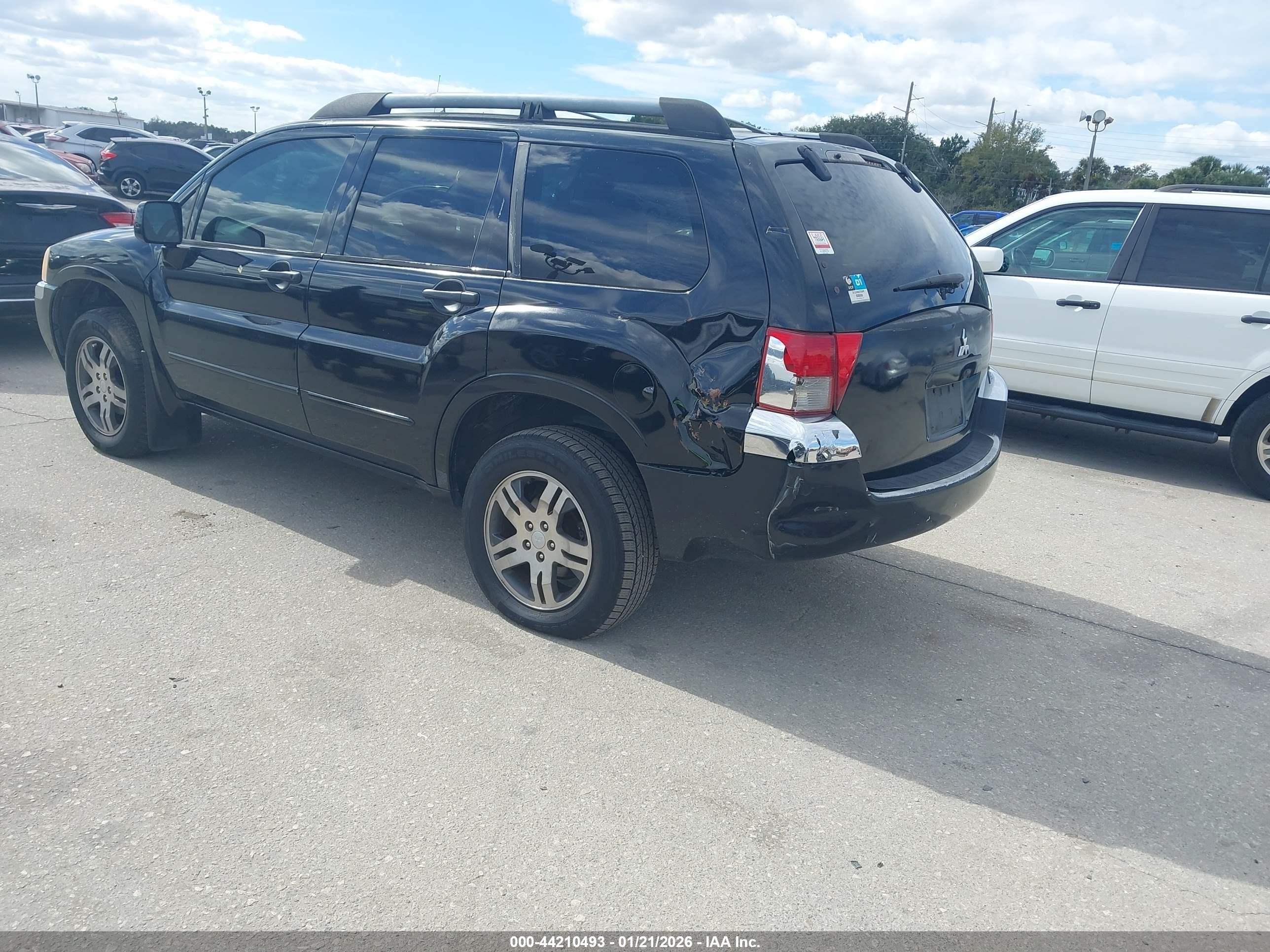 2004 Mitsubishi Endeavor Xls Black vin: 4A4MM31SX4E019552