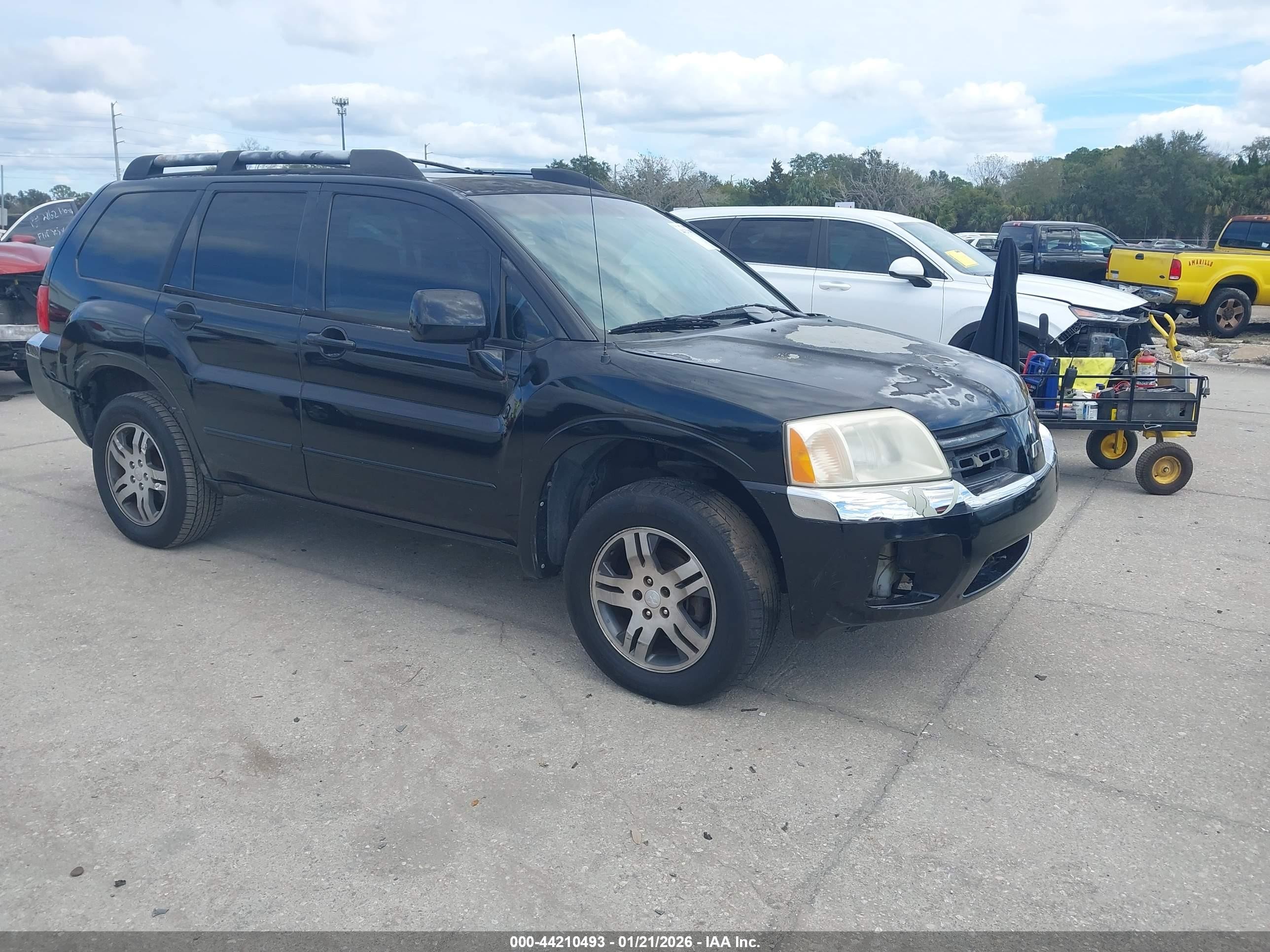 2004 Mitsubishi Endeavor Xls Black vin: 4A4MM31SX4E019552
