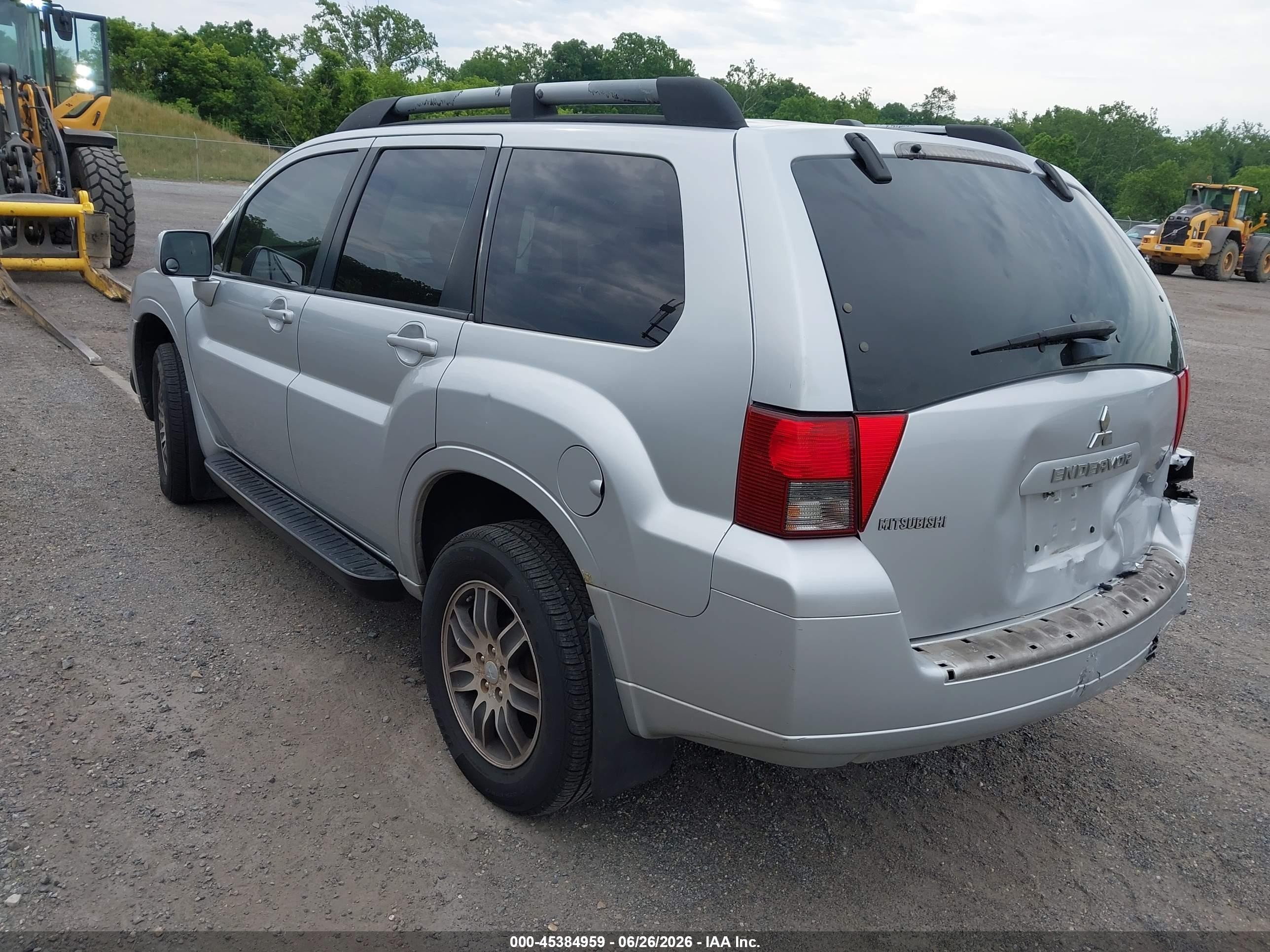 2008 Mitsubishi Endeavor Se Silver vin: 4A4MM31SX8E011330