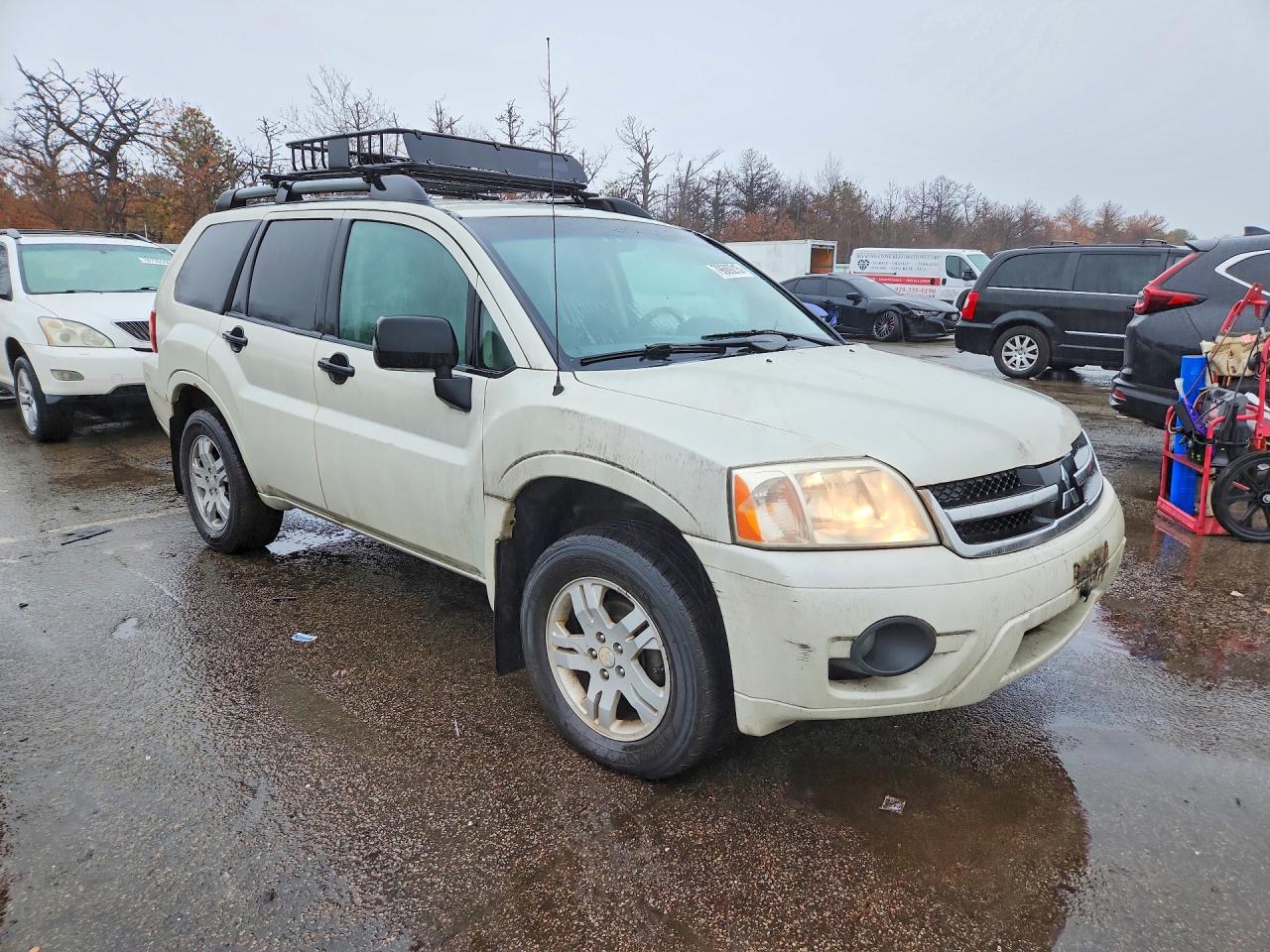 2007 Mitsubishi Endeavor Ls Белый vin: 4A4MN21S07E075298