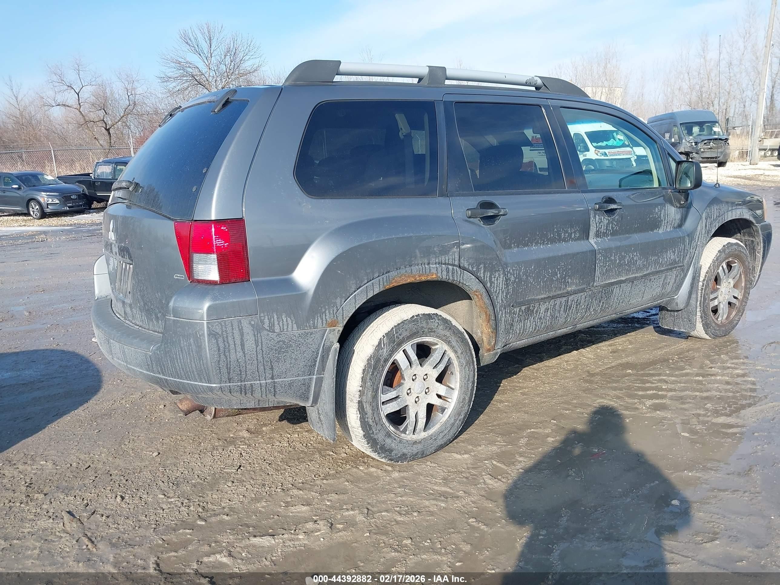 2006 Mitsubishi Endeavor Ls Gray vin: 4A4MN21S16E055950
