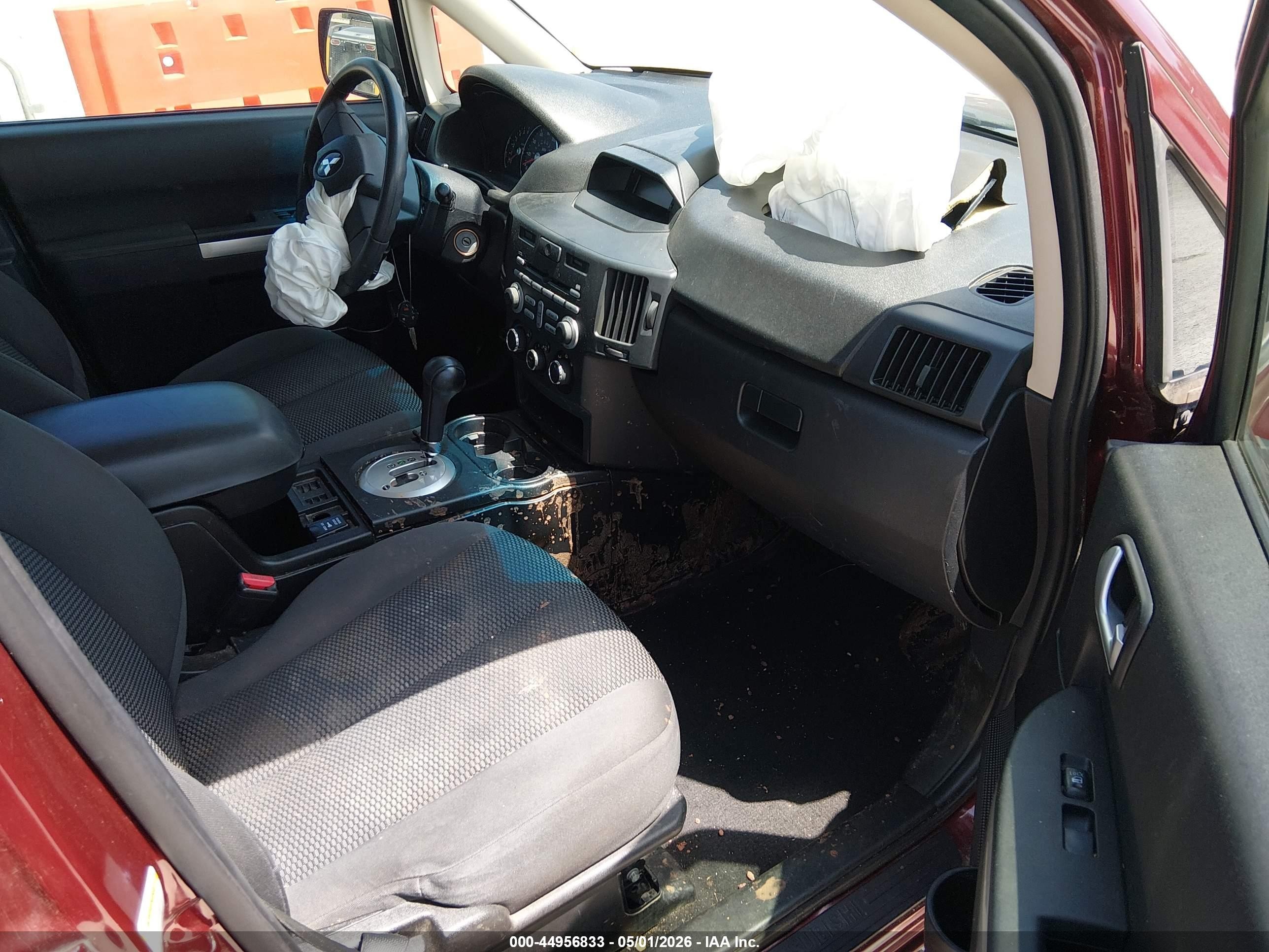 2007 Mitsubishi Endeavor Ls Burgundy vin: 4A4MN21S17E058459