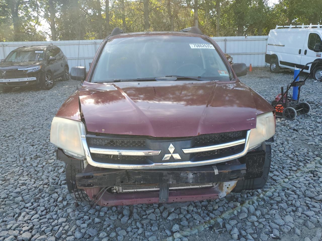 2006 Mitsubishi Endeavor Ls Burgundy vin: 4A4MN21S26E064527