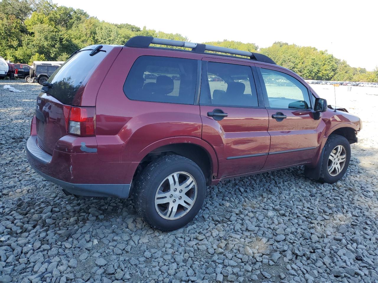 2006 Mitsubishi Endeavor Ls Burgundy vin: 4A4MN21S26E064527