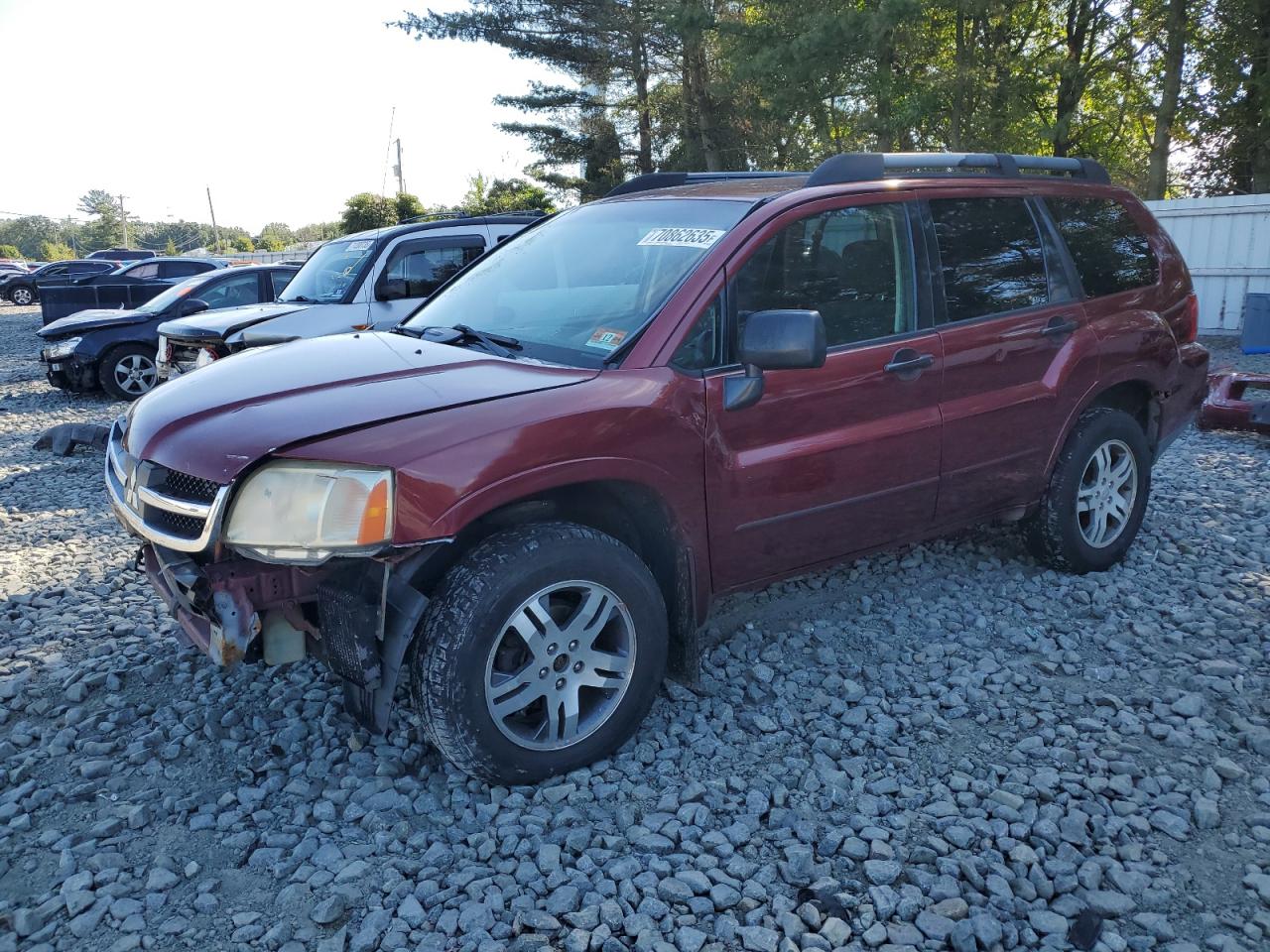 2006 Mitsubishi Endeavor Ls Бордовый vin: 4A4MN21S26E064527