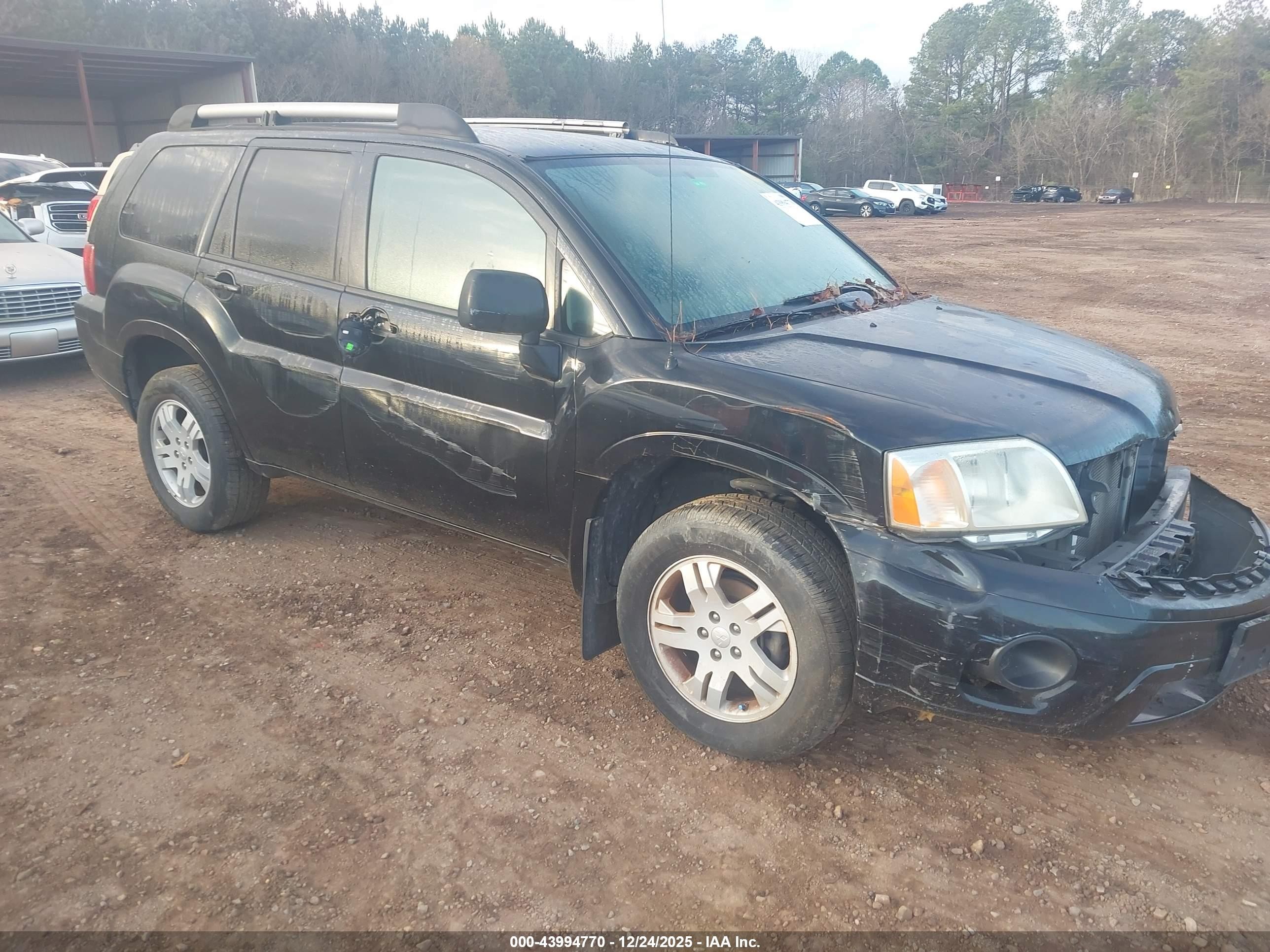 2007 Mitsubishi Endeavor Ls Черный vin: 4A4MN21S27E060057