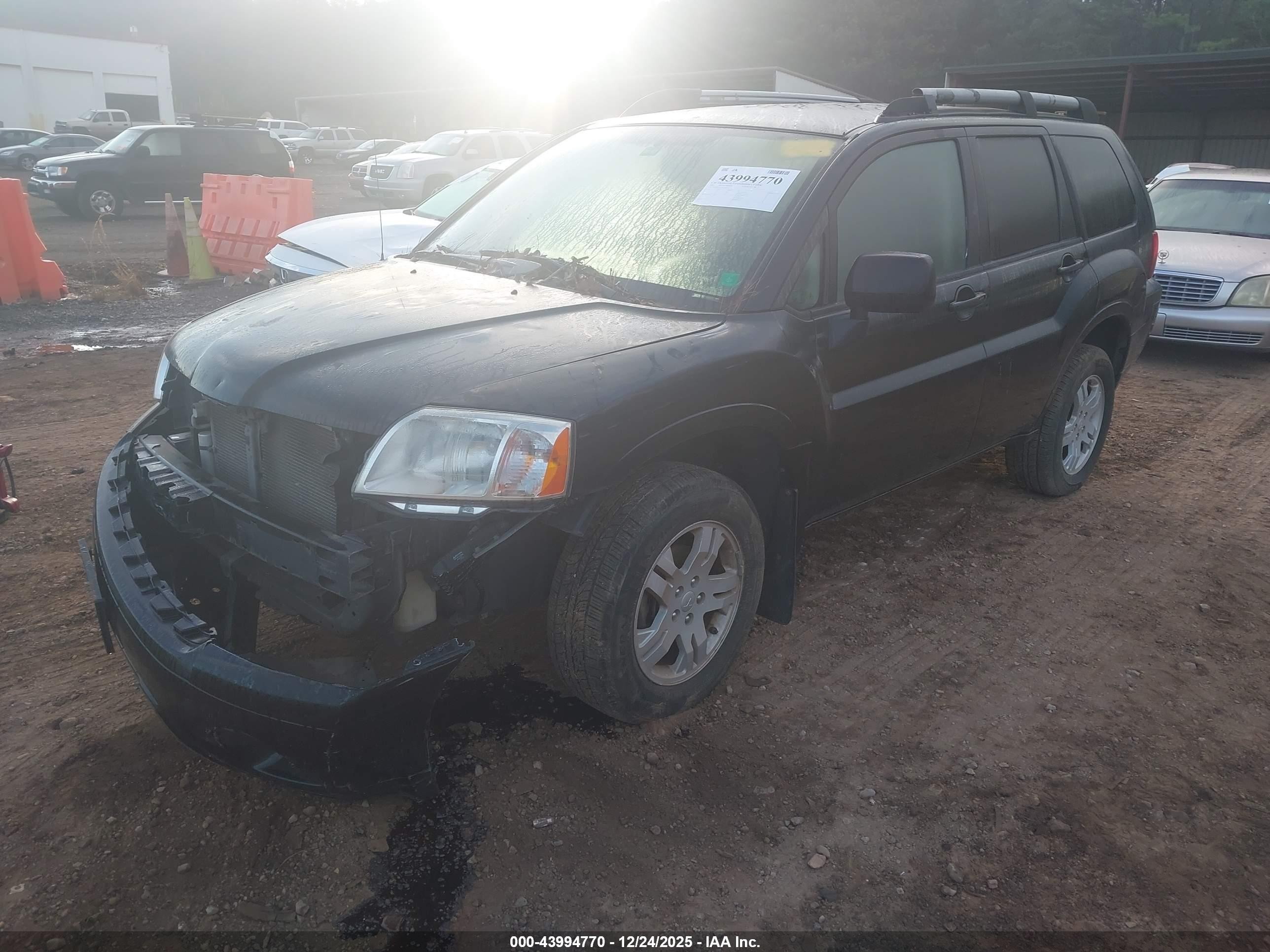 2007 Mitsubishi Endeavor Ls Черный vin: 4A4MN21S27E060057