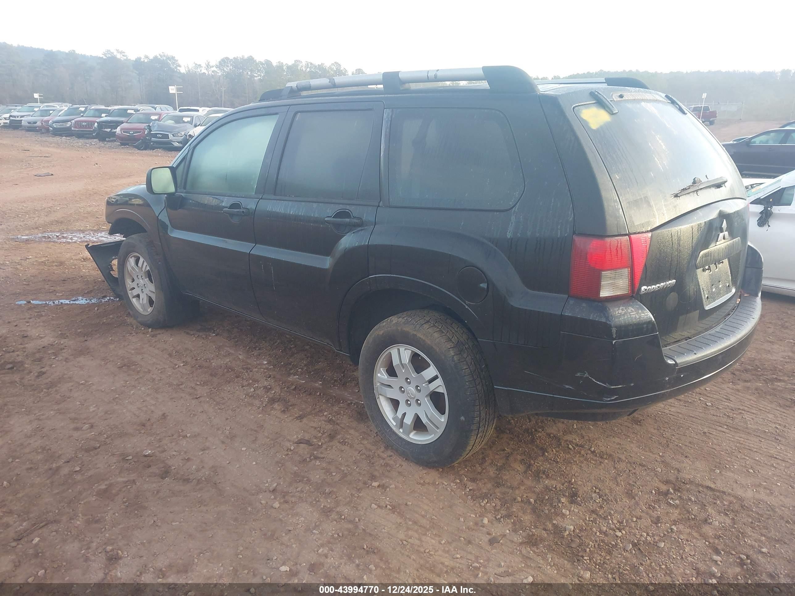 2007 Mitsubishi Endeavor Ls Черный vin: 4A4MN21S27E060057