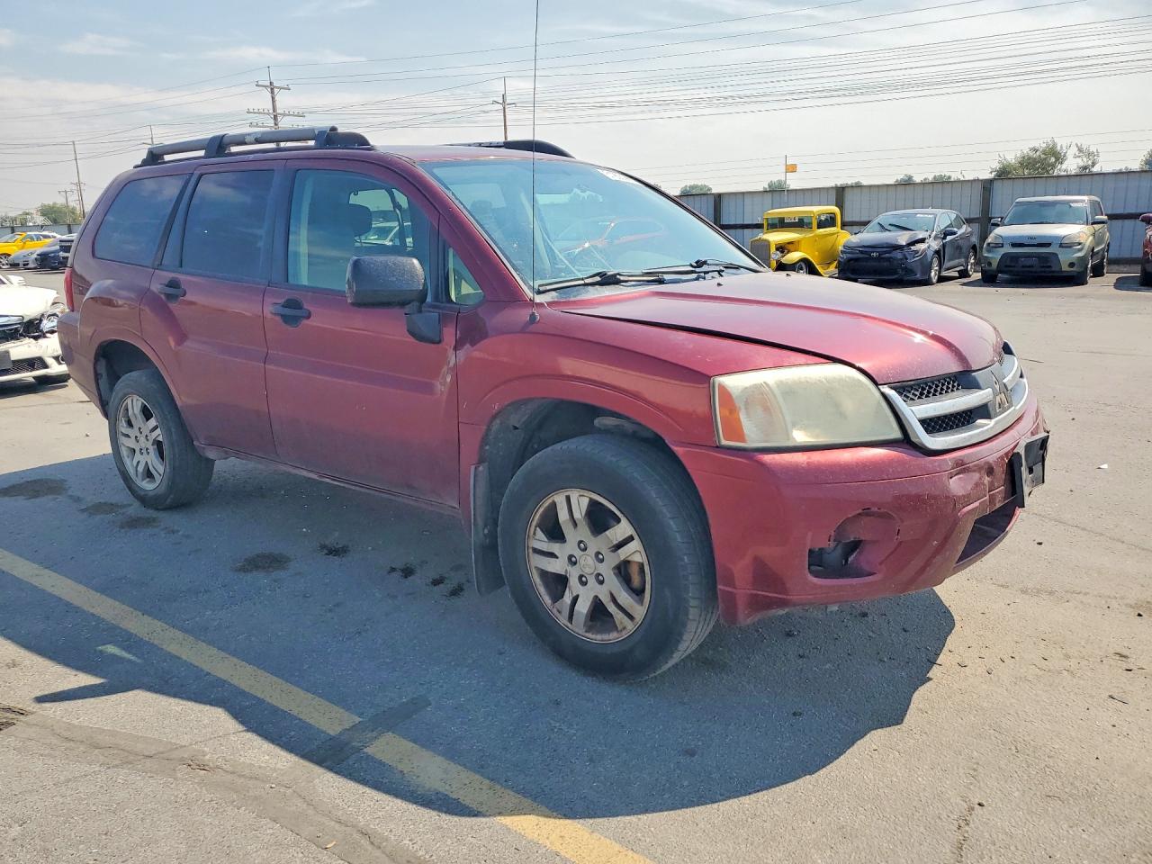 2007 Mitsubishi Endeavor Ls Red vin: 4A4MN21S37E042912