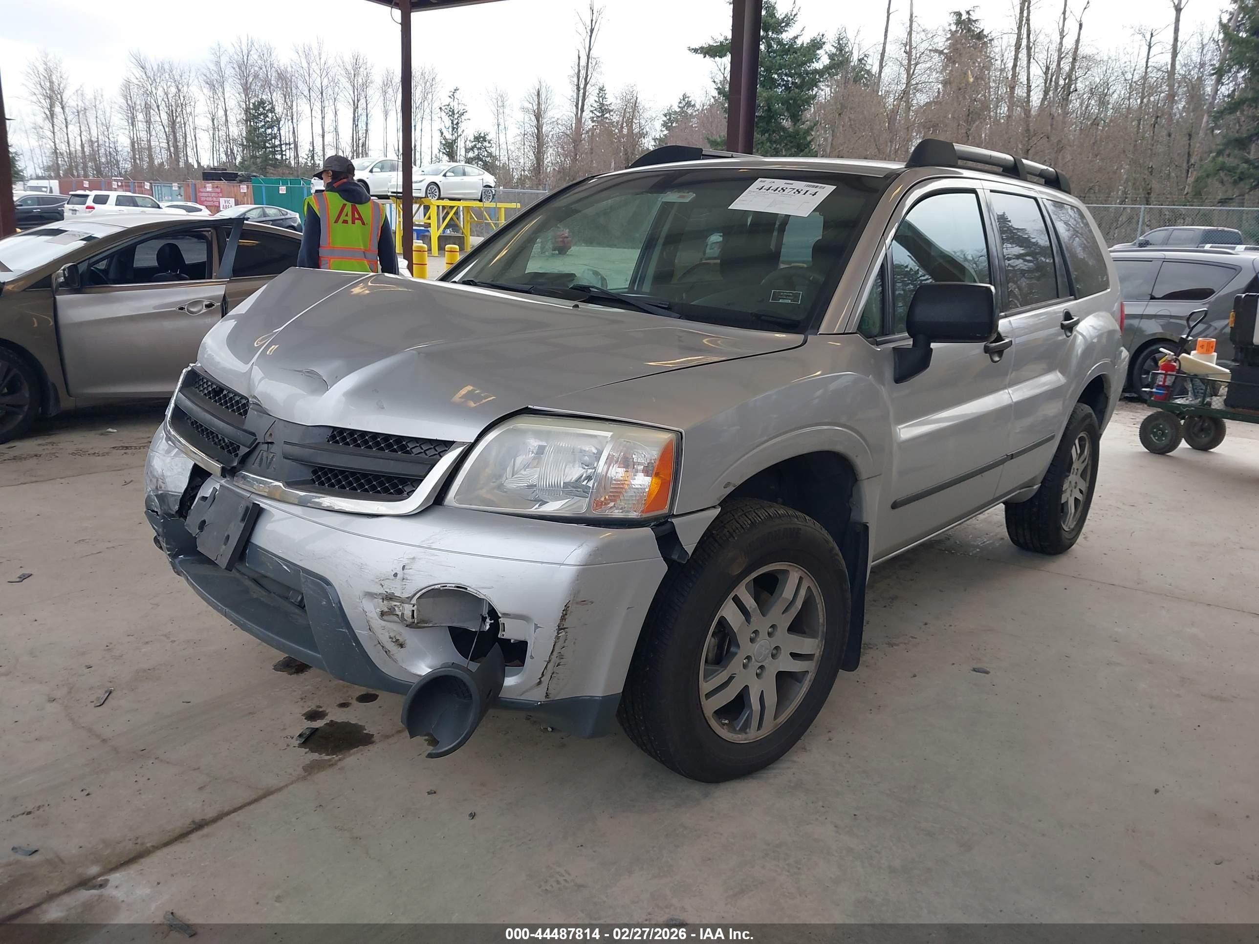 2006 Mitsubishi Endeavor Ls Silver vin: 4A4MN21S56E072993