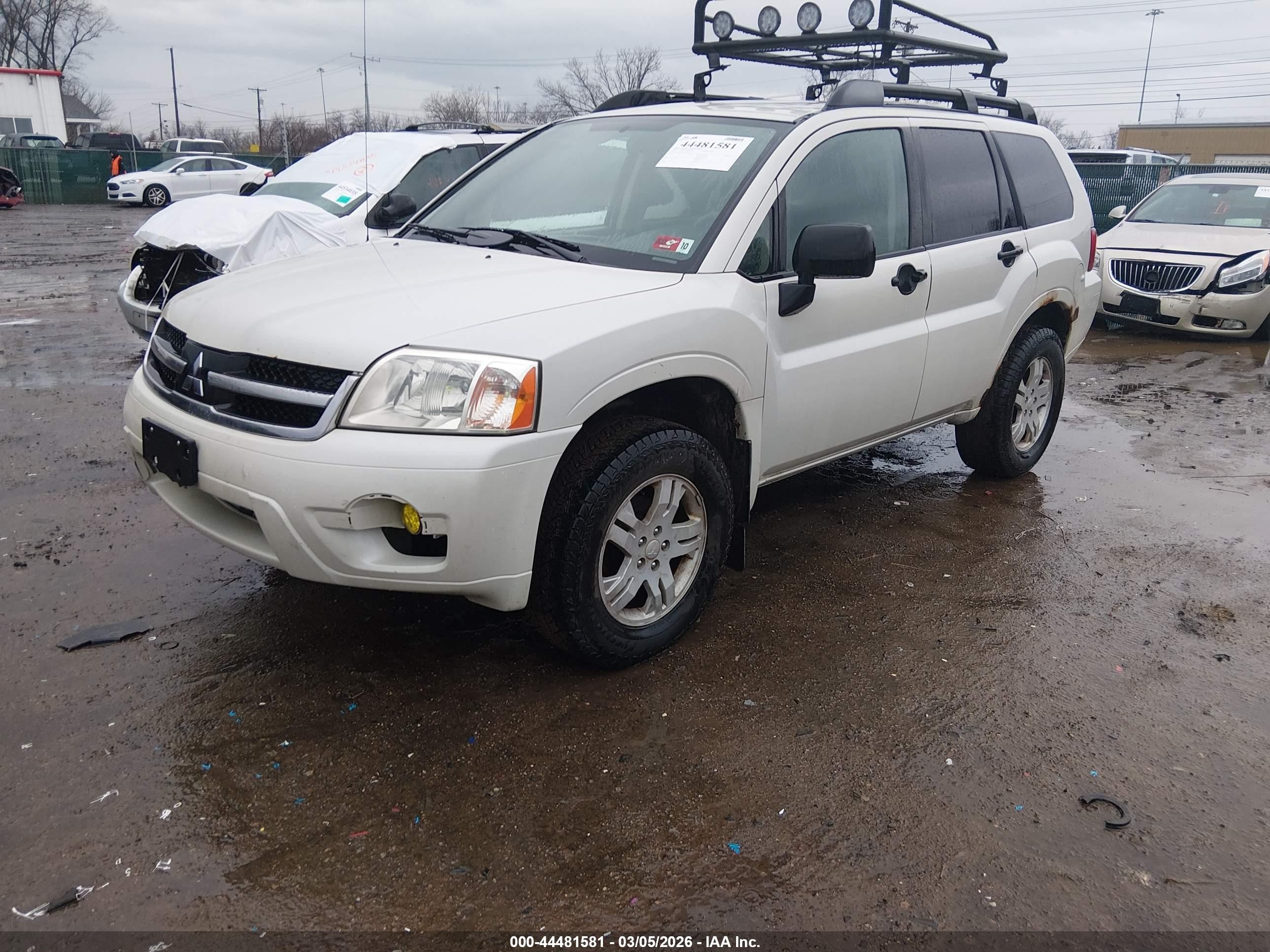 2007 Mitsubishi Endeavor Ls Белый vin: 4A4MN21S57E035640