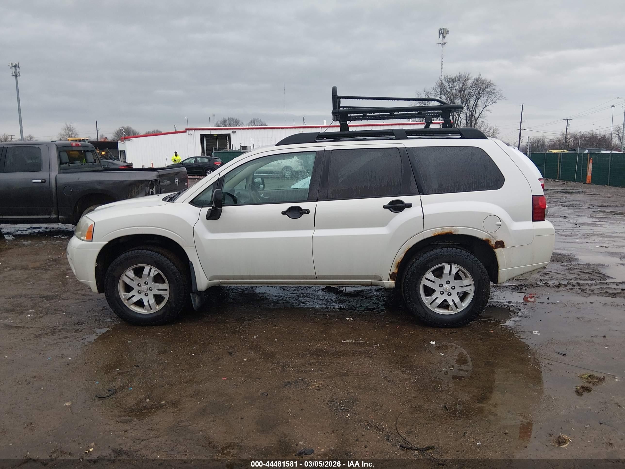 2007 Mitsubishi Endeavor Ls Белый vin: 4A4MN21S57E035640