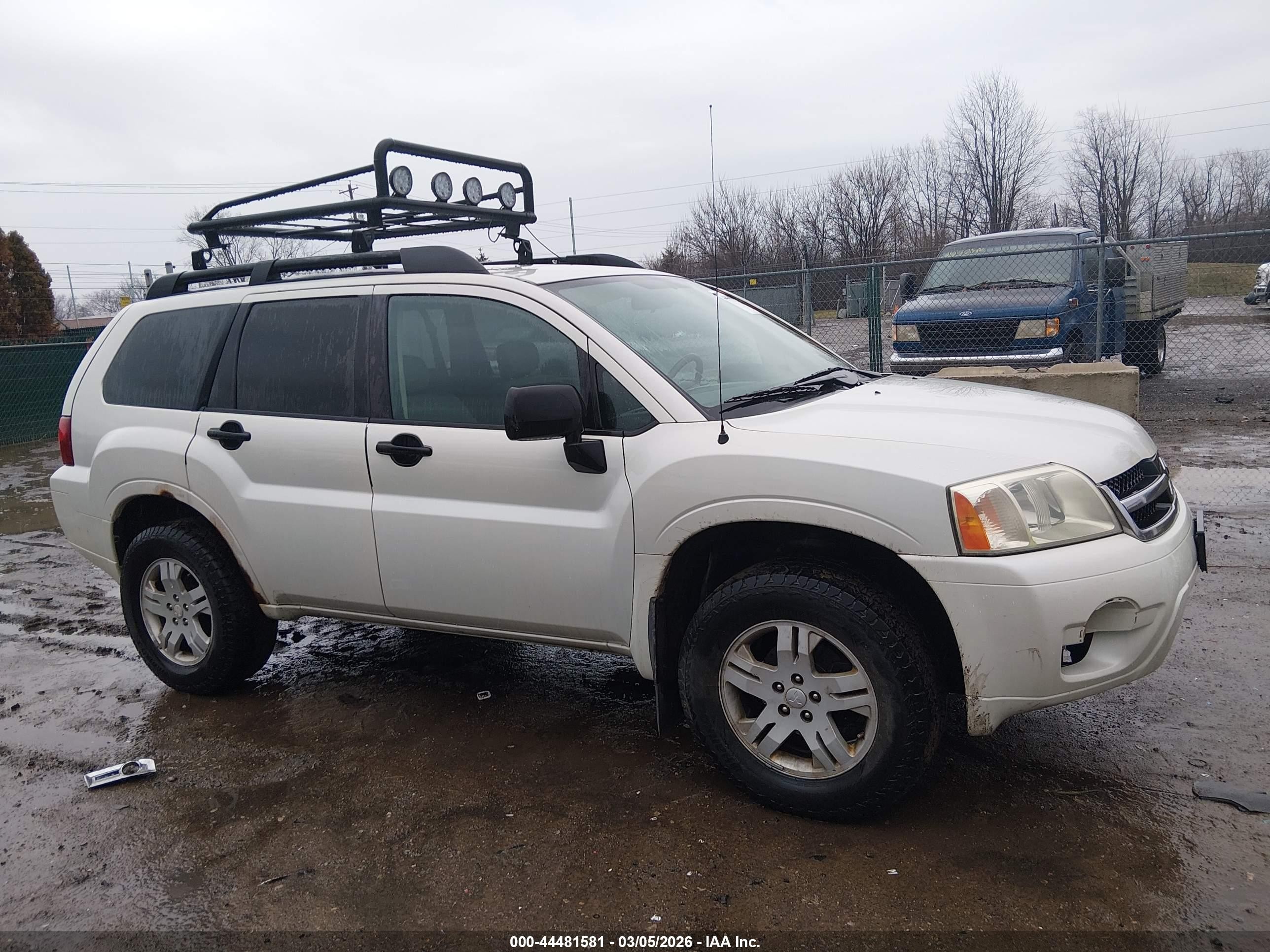 2007 Mitsubishi Endeavor Ls Белый vin: 4A4MN21S57E035640