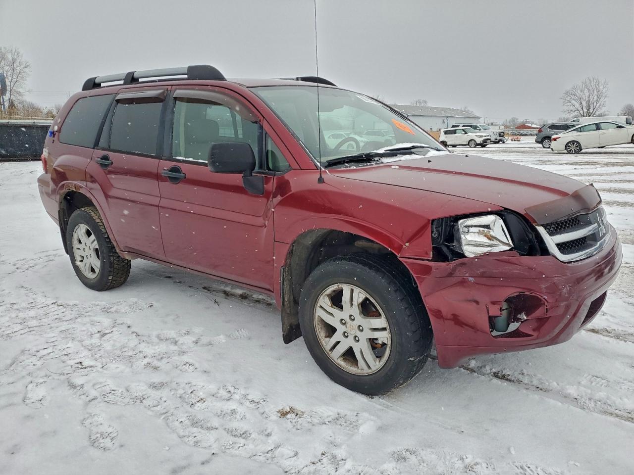 2007 Mitsubishi Endeavor Ls Maroon vin: 4A4MN21S57E080156