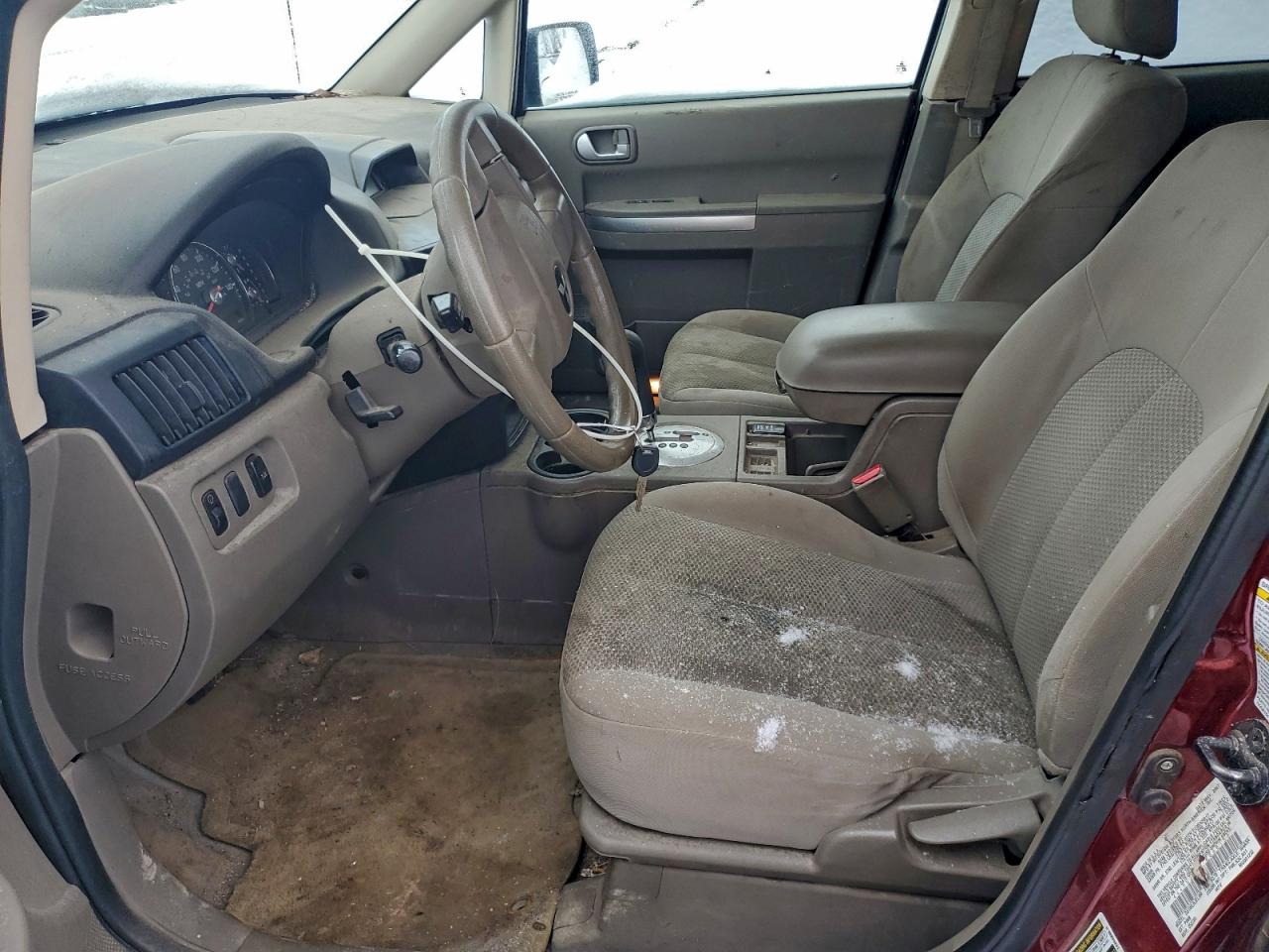 2007 Mitsubishi Endeavor Ls Maroon vin: 4A4MN21S57E080156