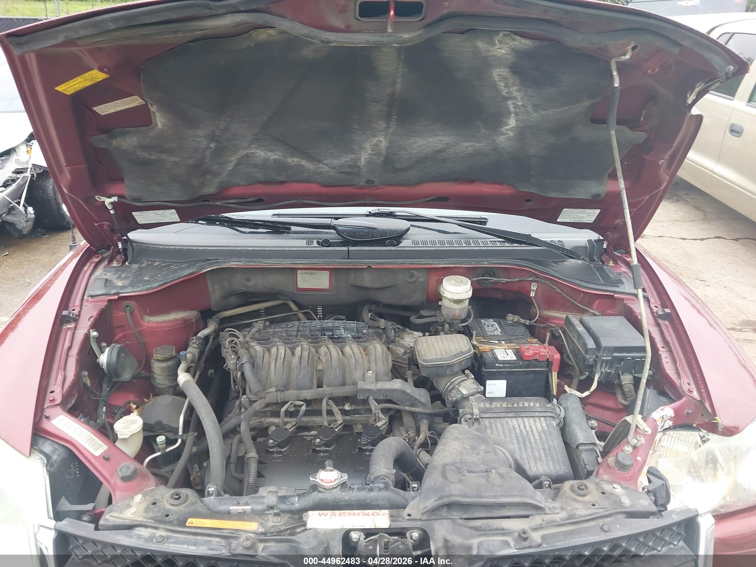 2006 Mitsubishi Endeavor Ls Red vin: 4A4MN21S66E077104