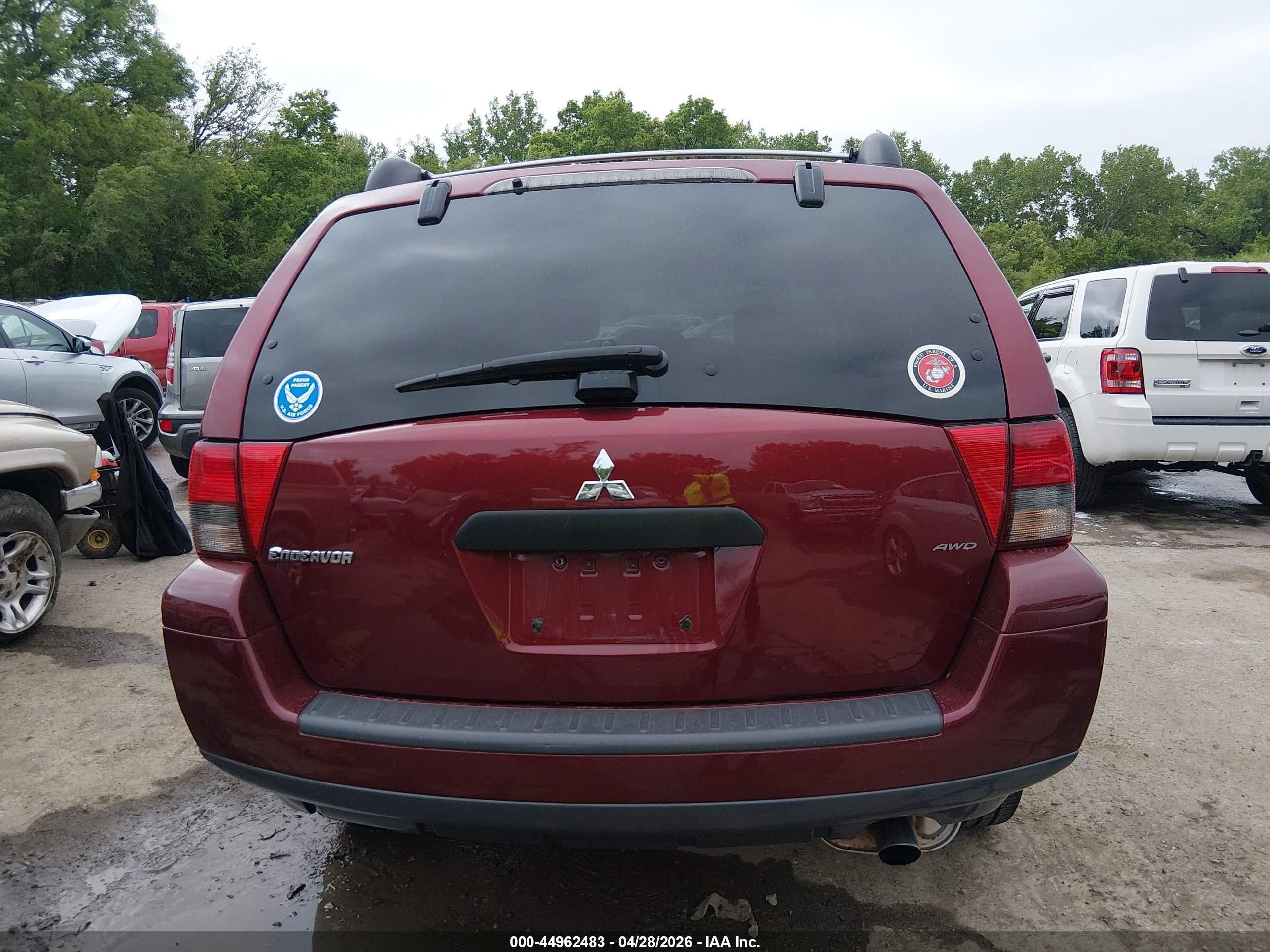 2006 Mitsubishi Endeavor Ls Red vin: 4A4MN21S66E077104