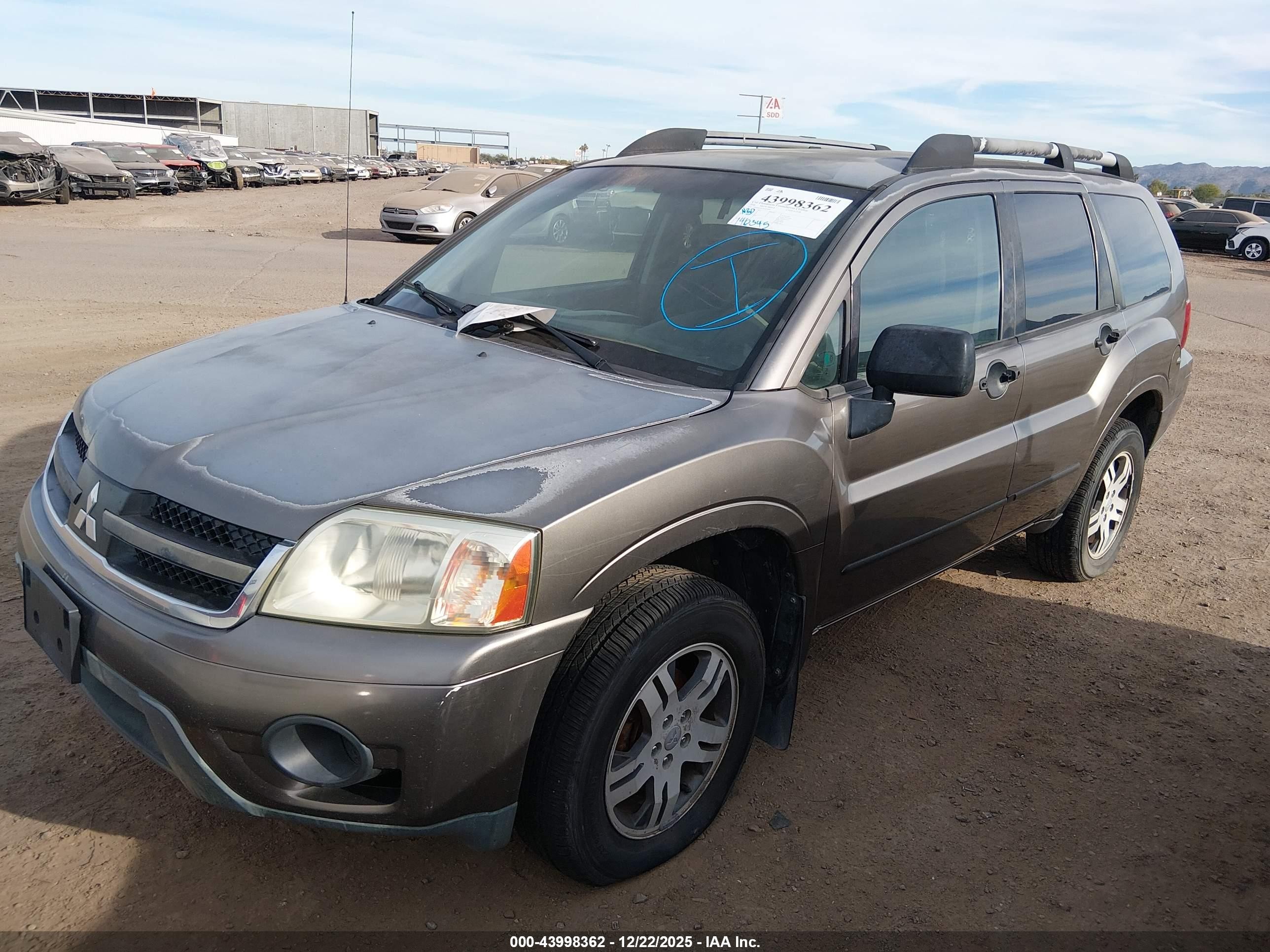 2006 Mitsubishi Endeavor Ls Серый vin: 4A4MN21S76E033662