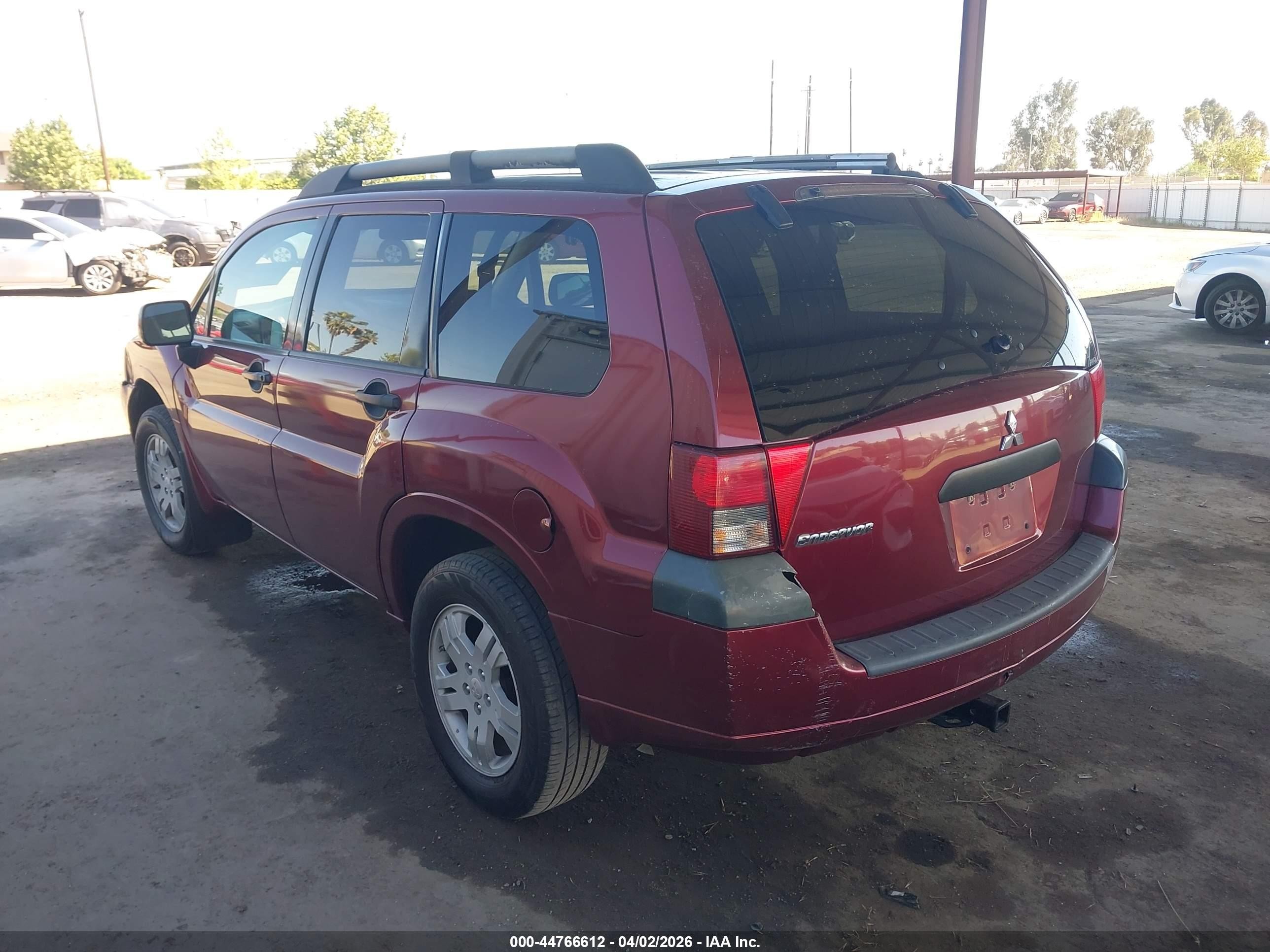 2007 Mitsubishi Endeavor Ls Red vin: 4A4MN21S77E033470