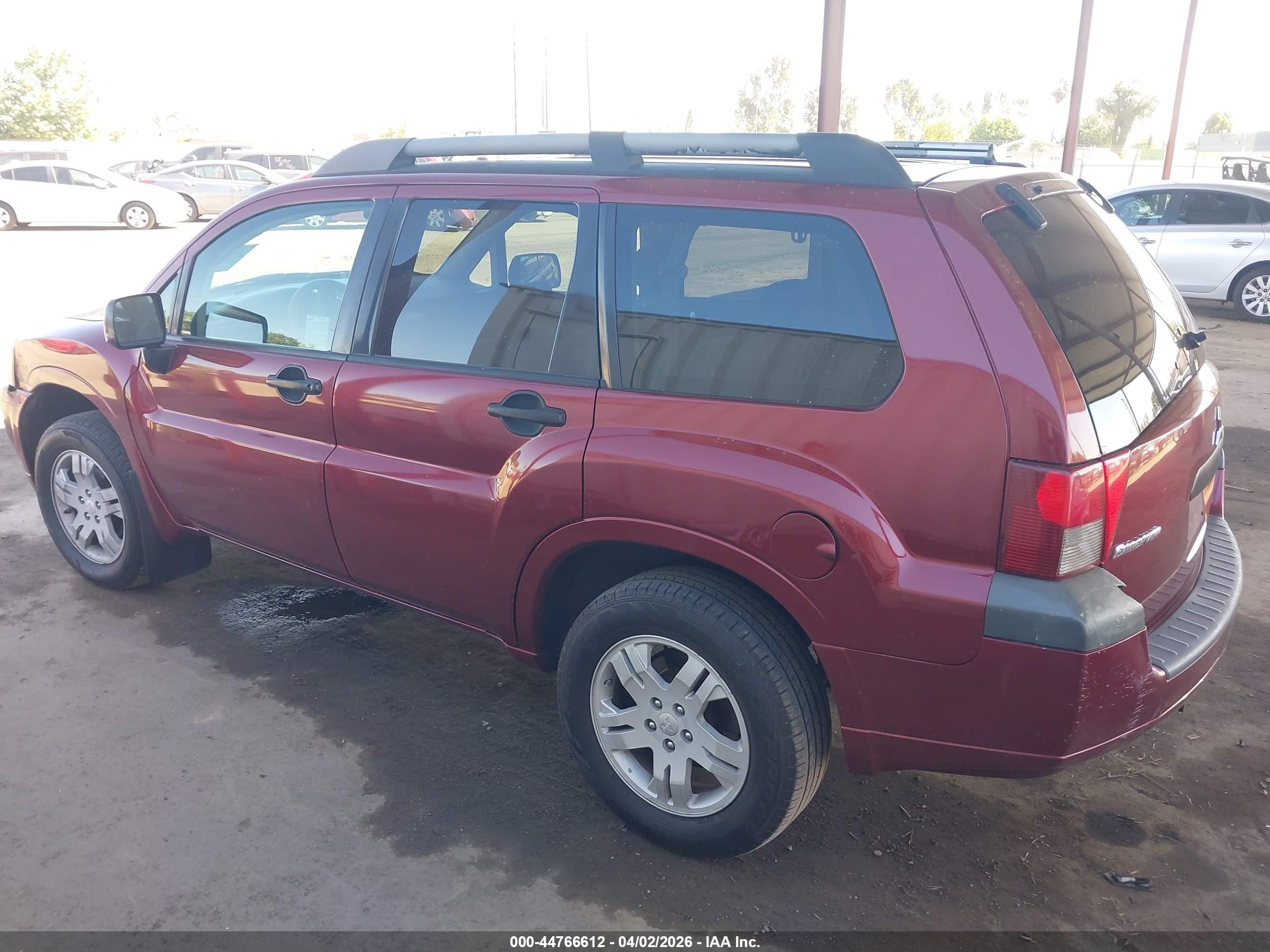 2007 Mitsubishi Endeavor Ls Red vin: 4A4MN21S77E033470