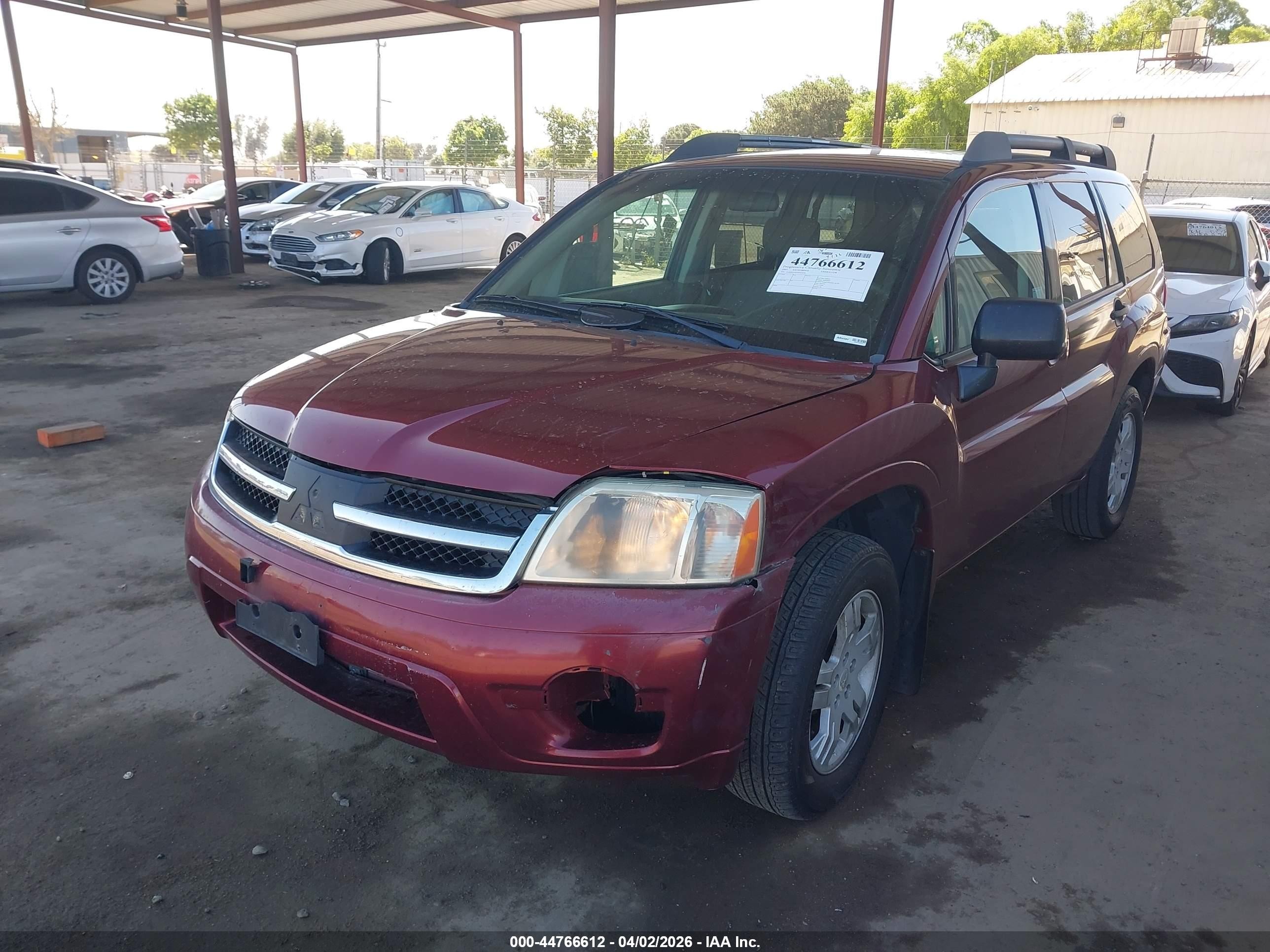 2007 Mitsubishi Endeavor Ls Red vin: 4A4MN21S77E033470