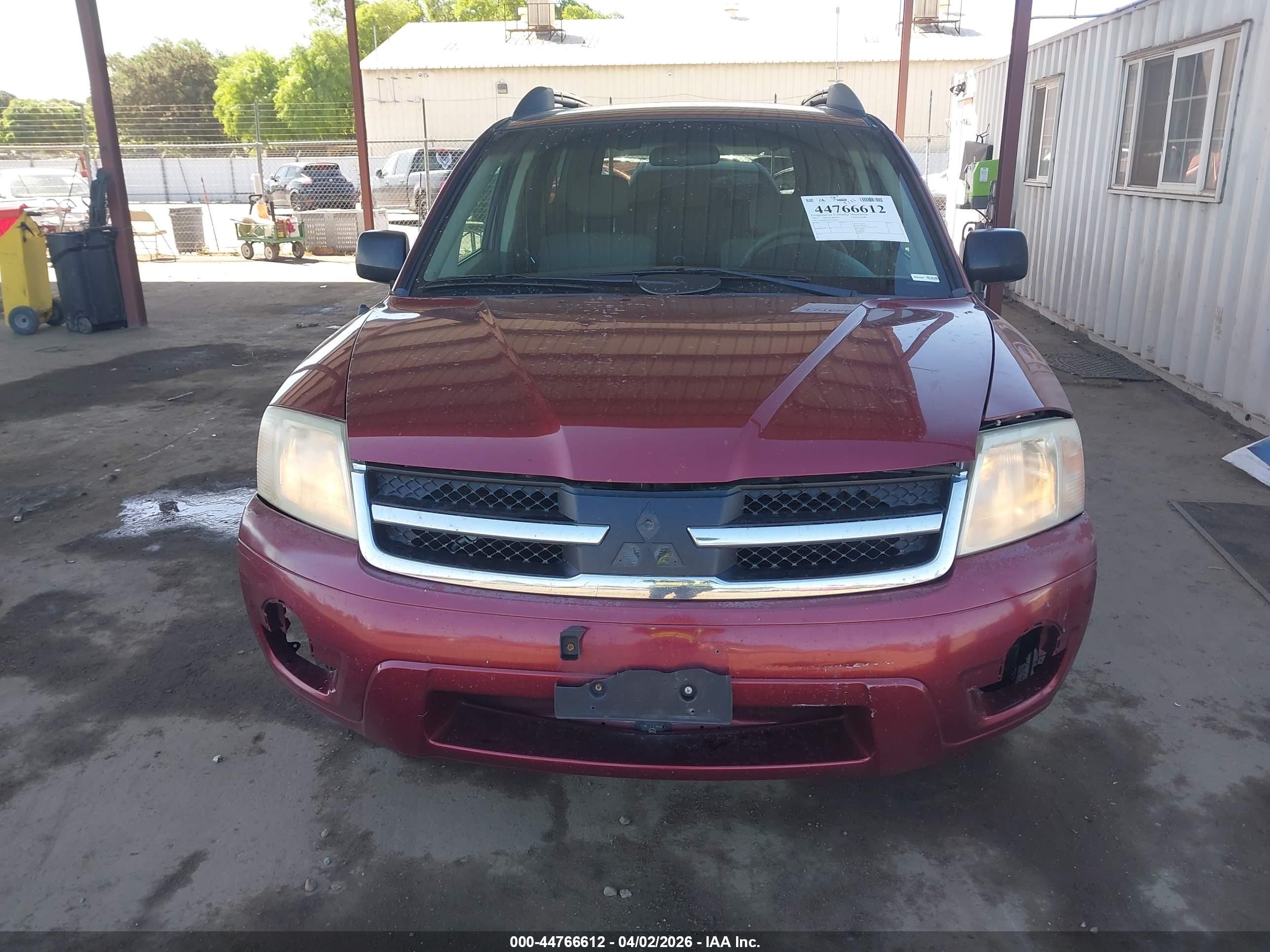 2007 Mitsubishi Endeavor Ls Red vin: 4A4MN21S77E033470