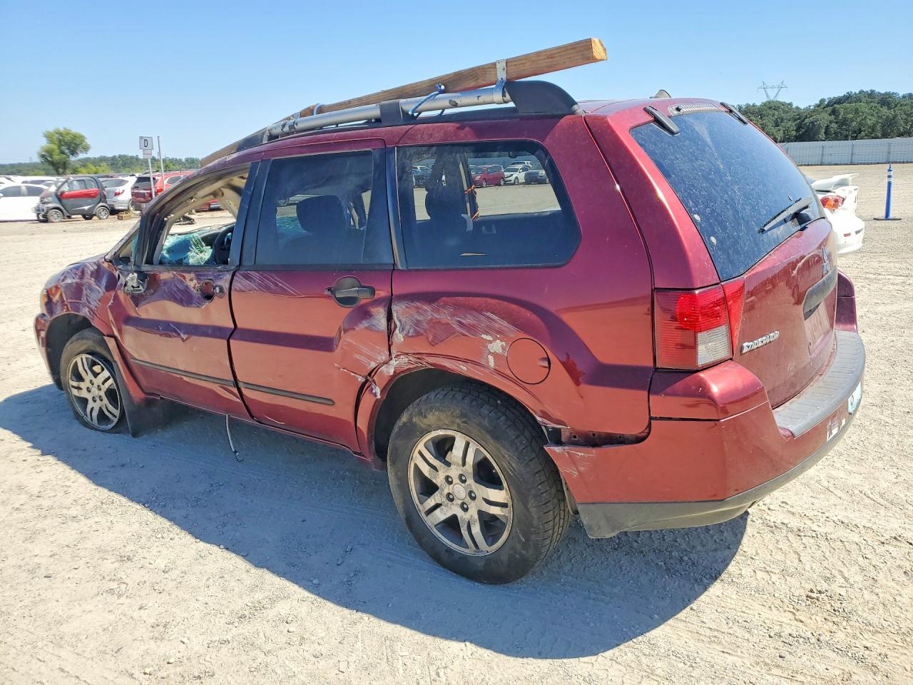 2006 Mitsubishi Endeavor Ls Red vin: 4A4MN21S86E048185