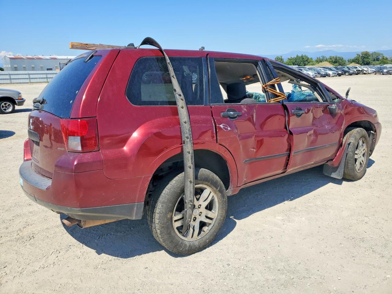 2006 Mitsubishi Endeavor Ls Red vin: 4A4MN21S86E048185