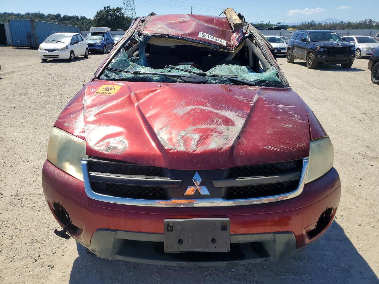 2006 Mitsubishi Endeavor Ls Red vin: 4A4MN21S86E048185