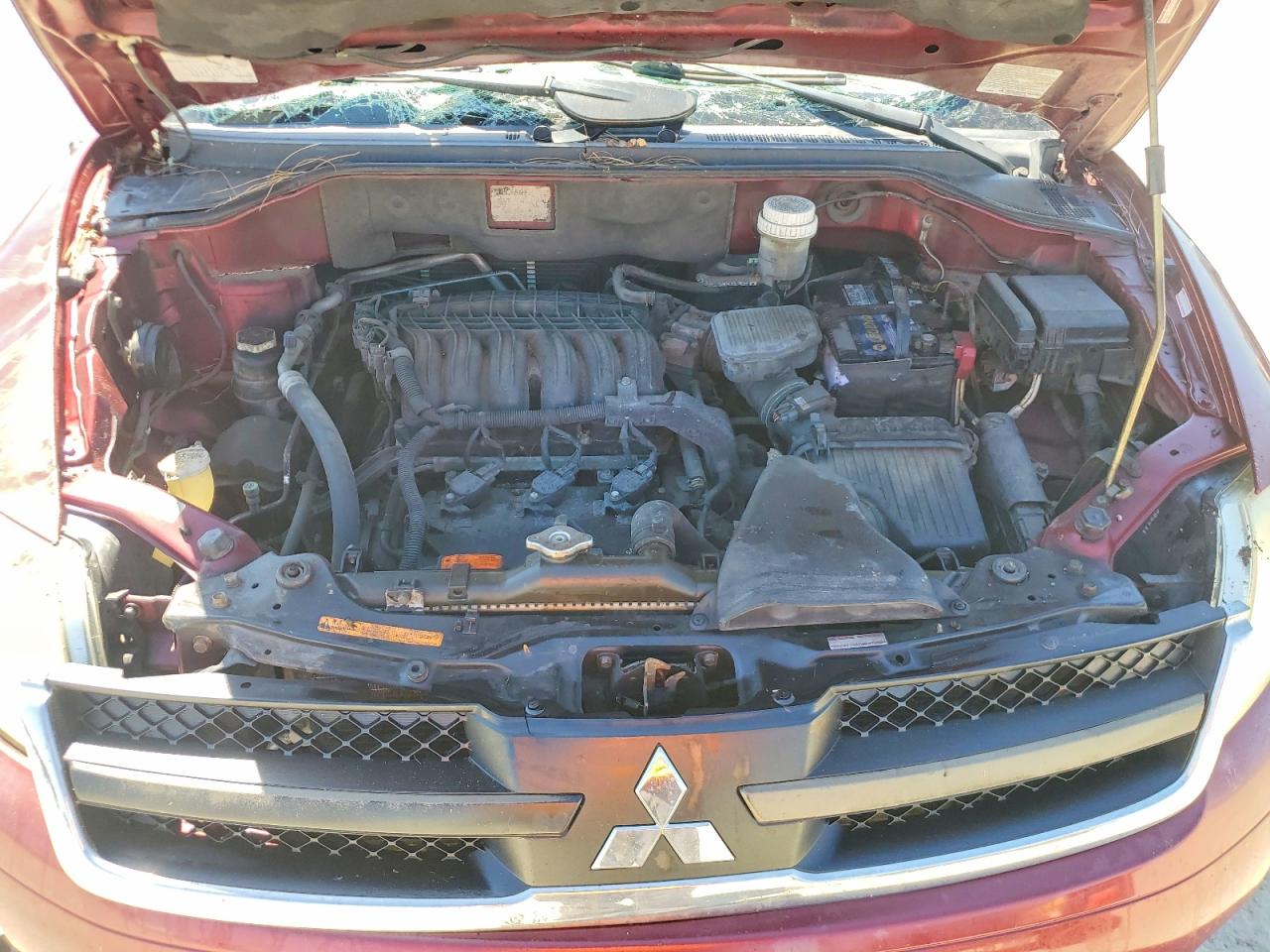 2006 Mitsubishi Endeavor Ls Red vin: 4A4MN21S86E048185