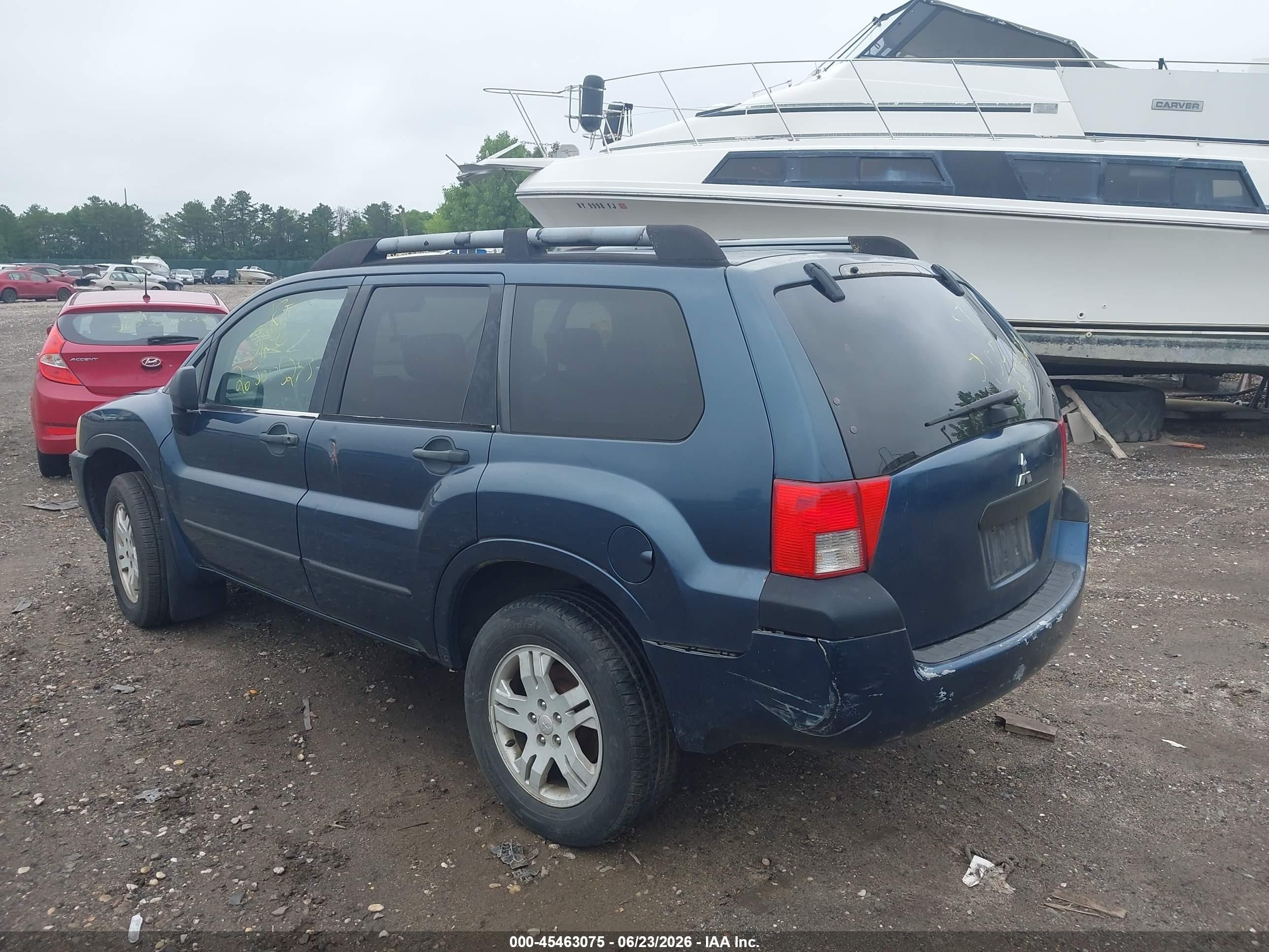 2004 Mitsubishi Endeavor Ls Синий vin: 4A4MN21S94E006427